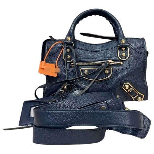 Classic Metalic leather handbag