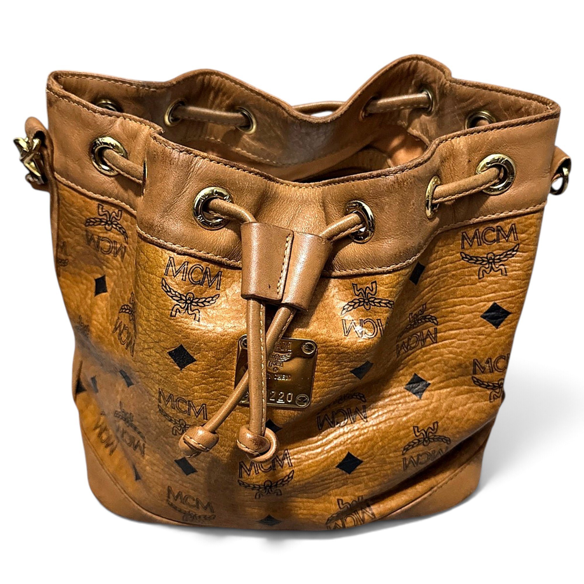 Heritage Drawstring leather handbag