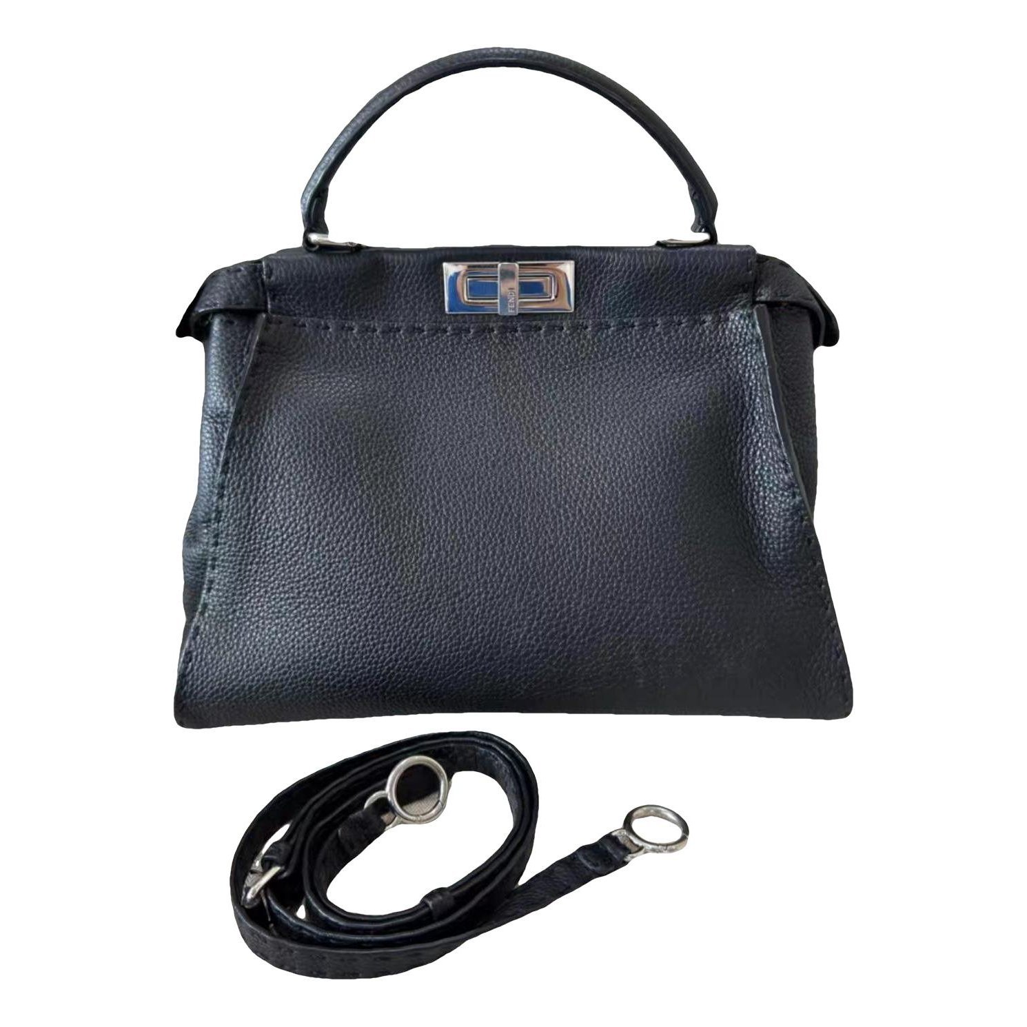 Peekaboo leather handbag
