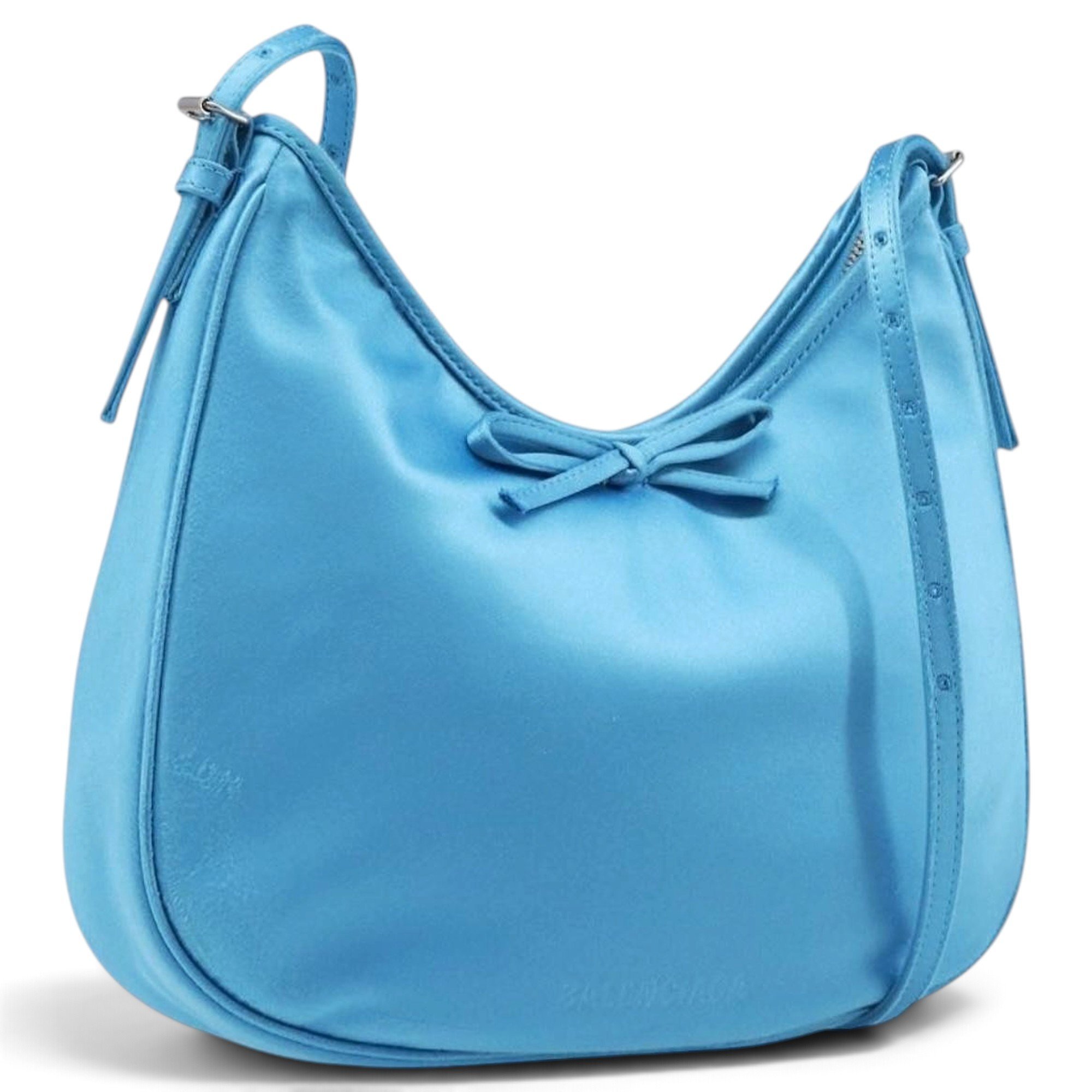 Balenciaga B silk handbag