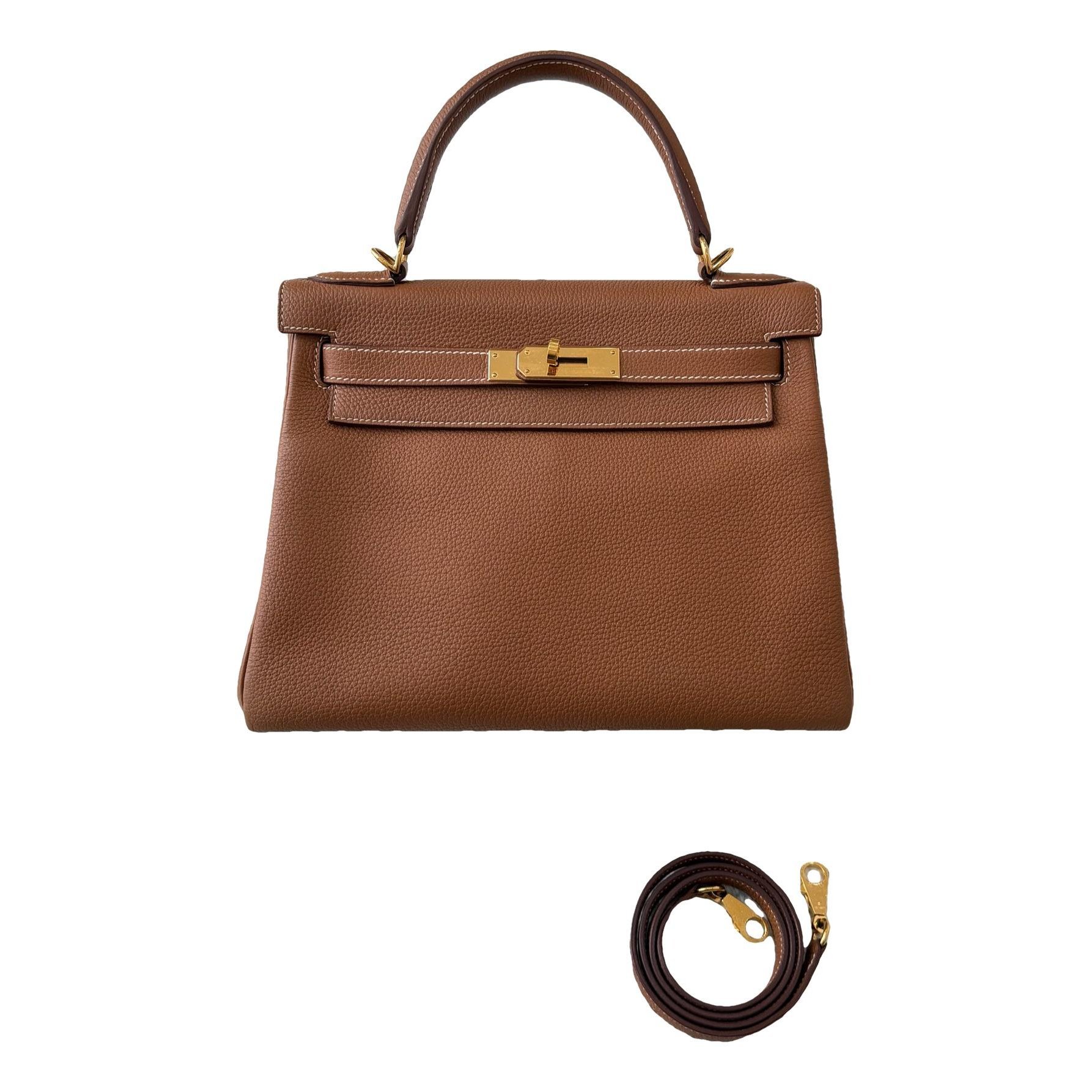 Kelly 28 leather handbag