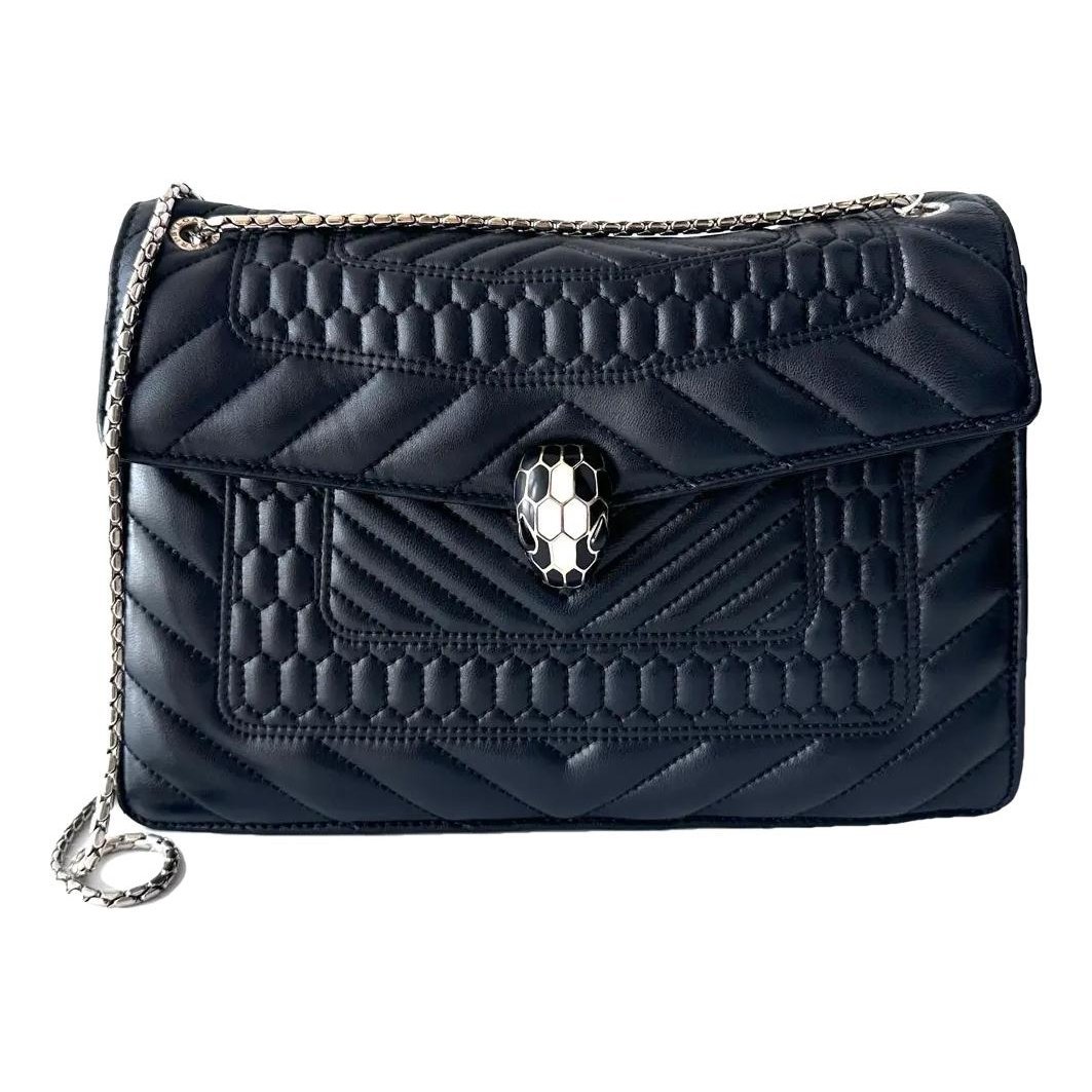 Serpenti leather handbag