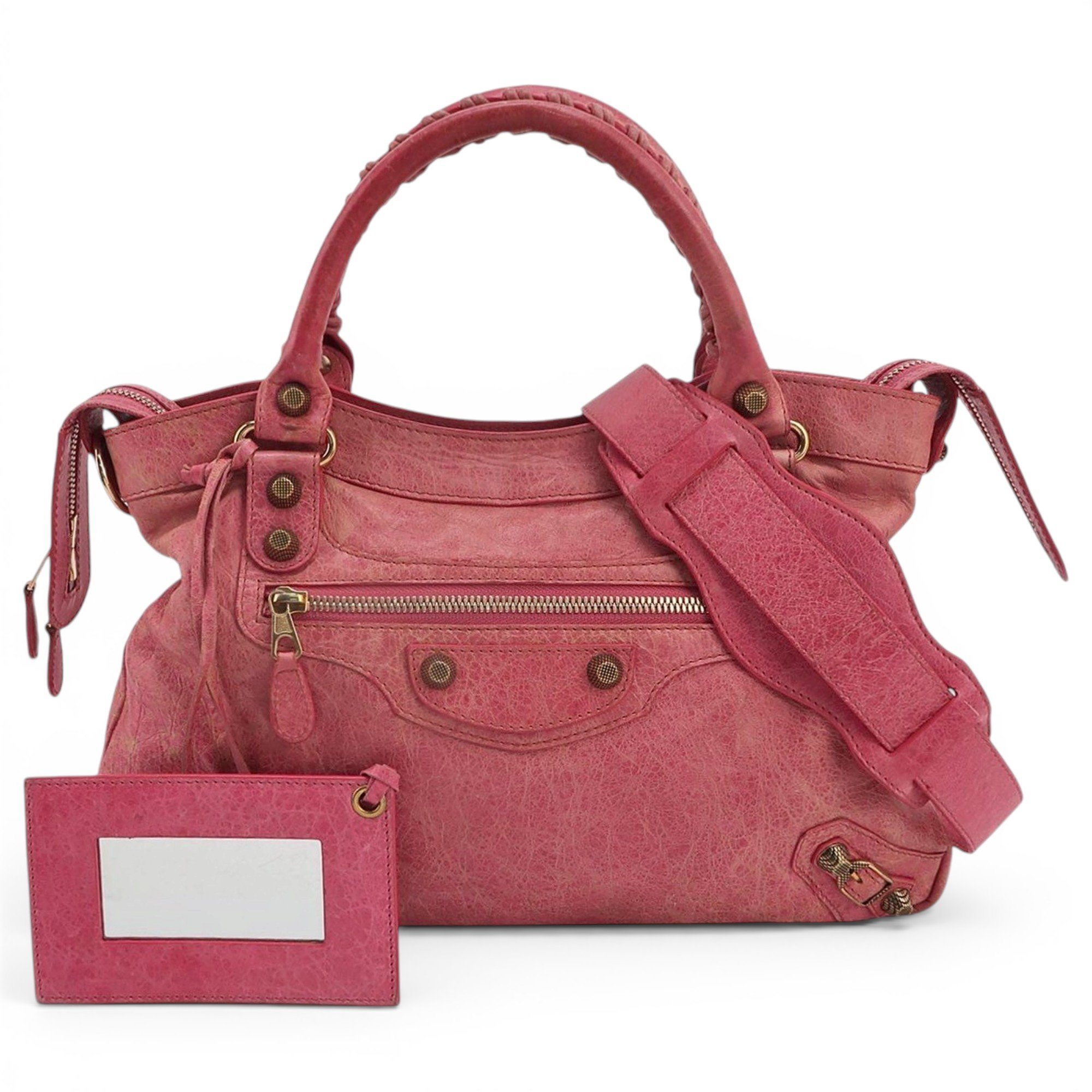 First leather handbag