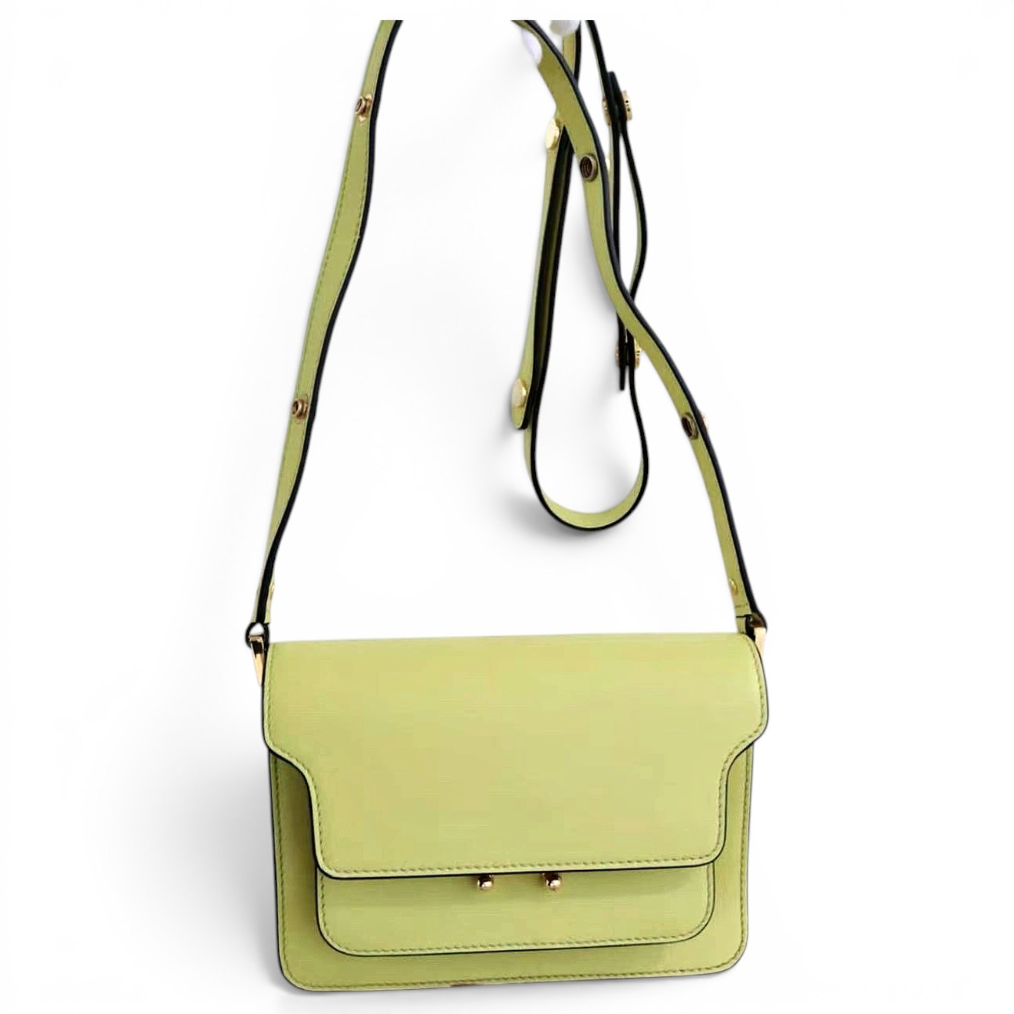 Trunk leather handbag