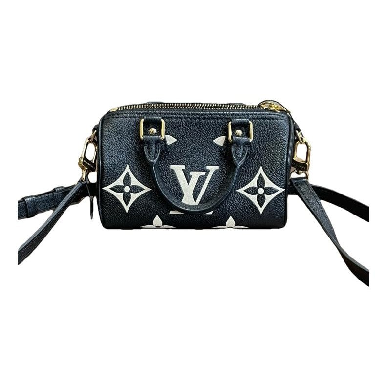 Louis Vuitton Nano Speedy / Mini HL leather crossbody bag