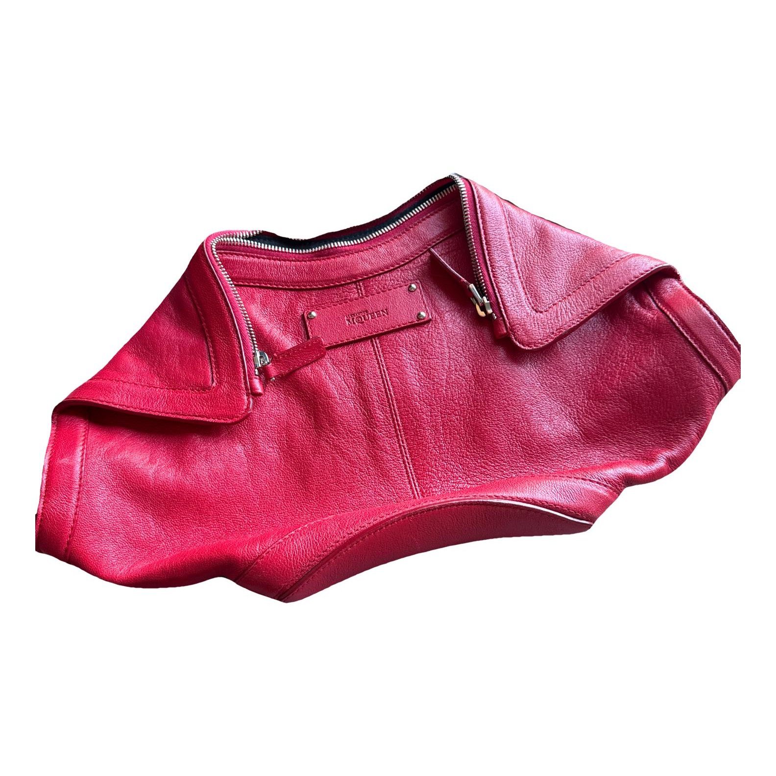 Alexander McQueen Manta leather clutch bag