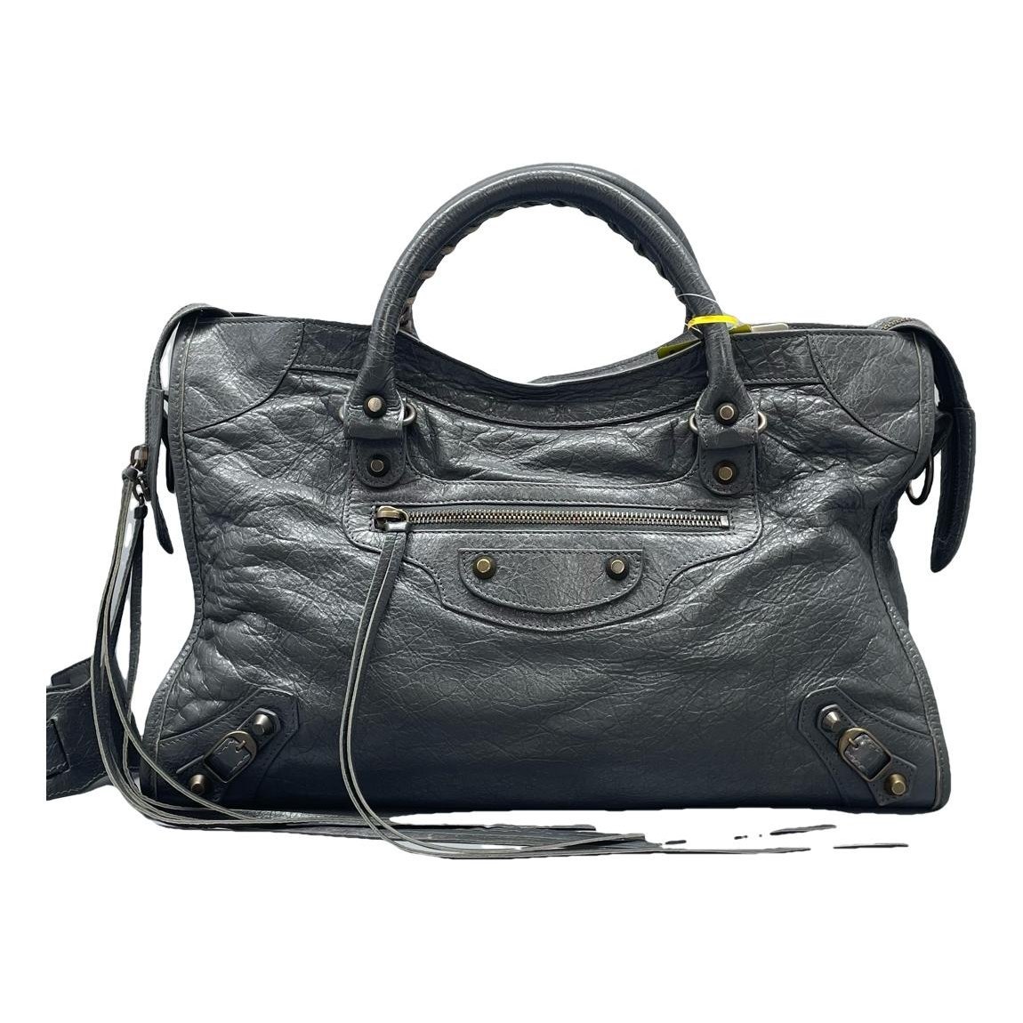 Classic Metalic leather handbag