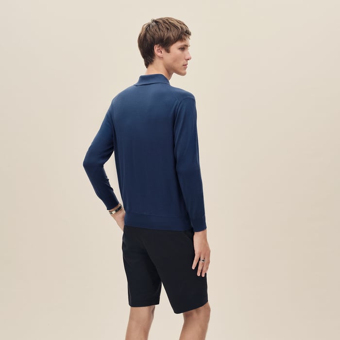 Indigo "Detail H" Polo Shirt