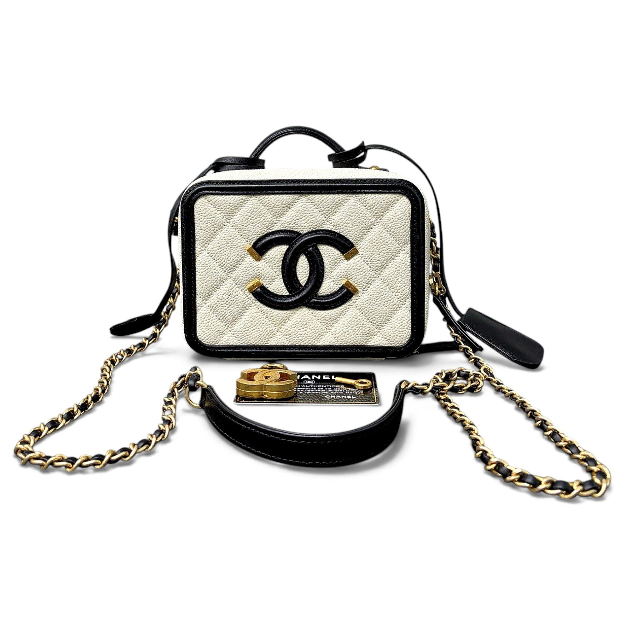 Vanity leather crossbody bag