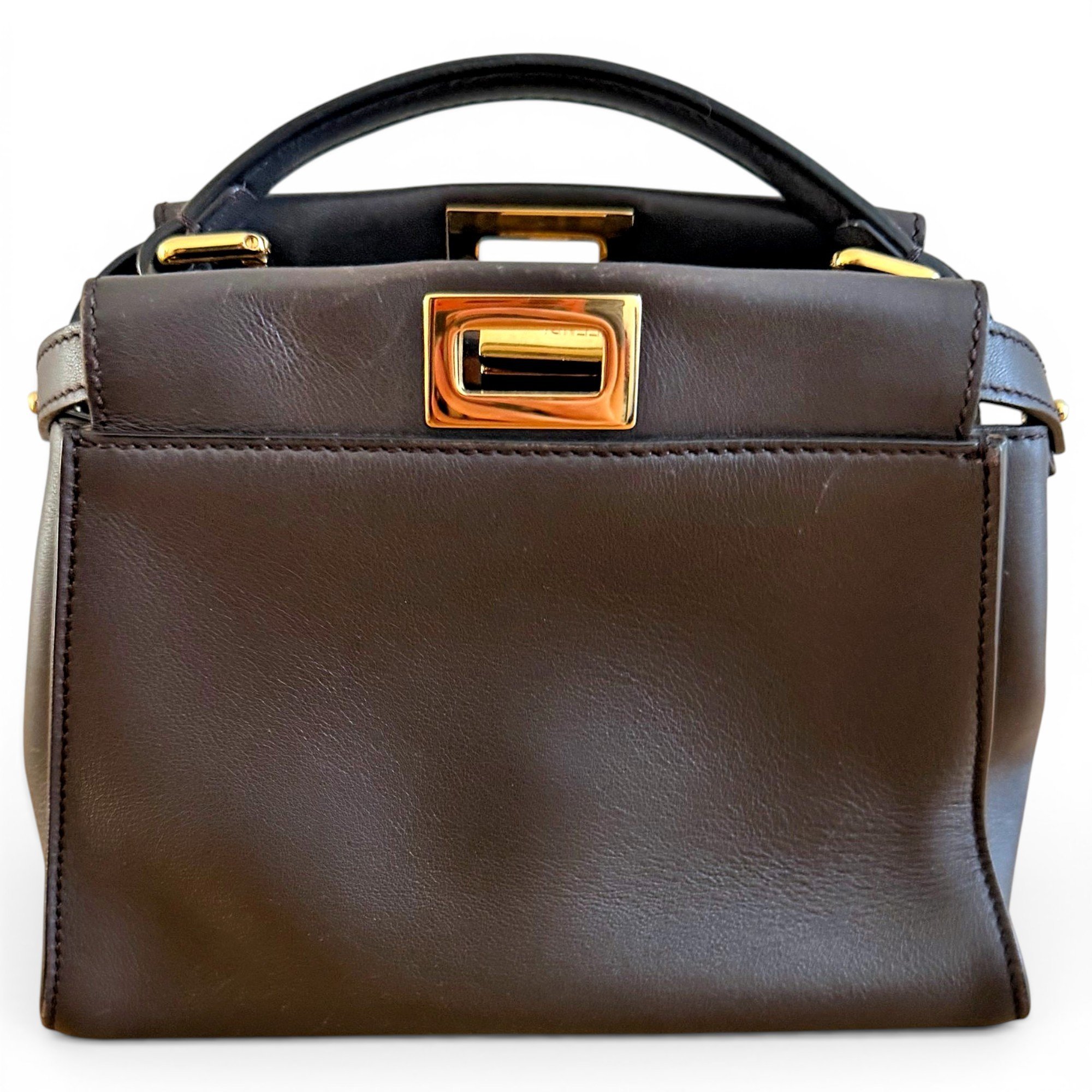 Peekaboo leather handbag