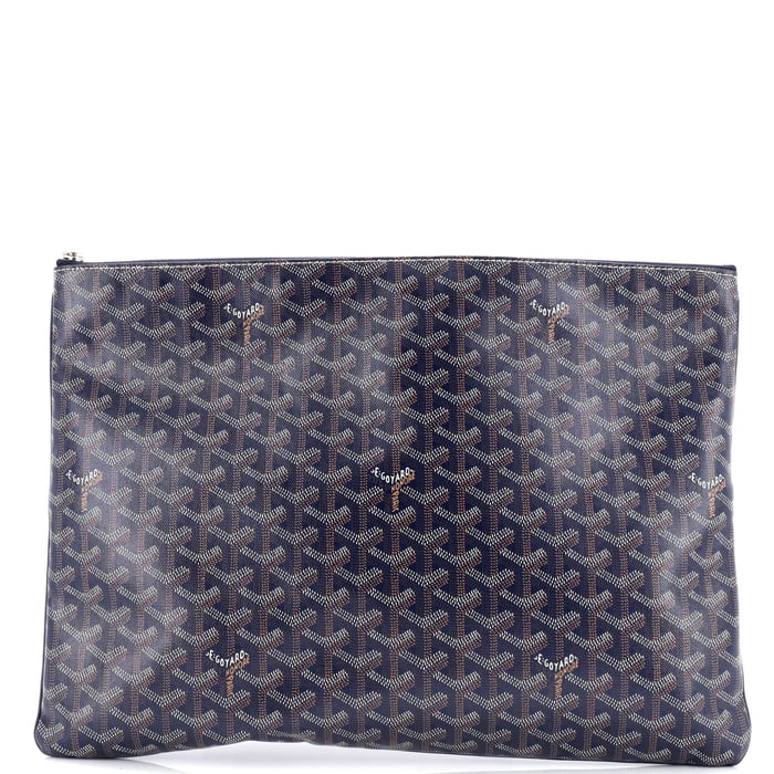 Goyard Senat Zip Pouch Coated Canvas GM