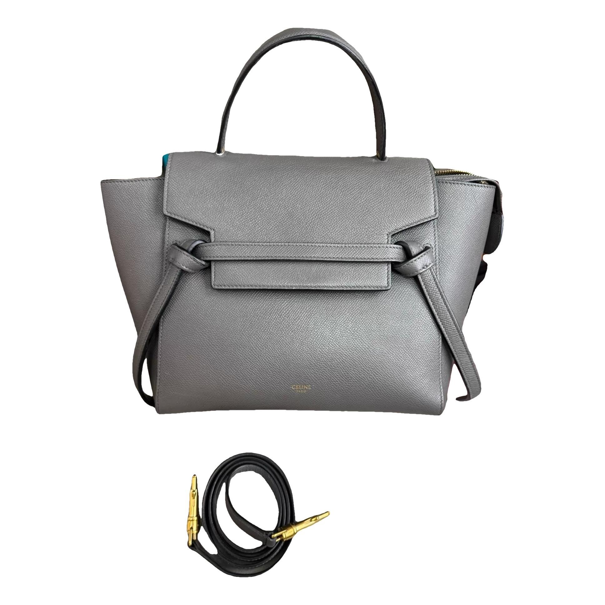 Belt leather handbag