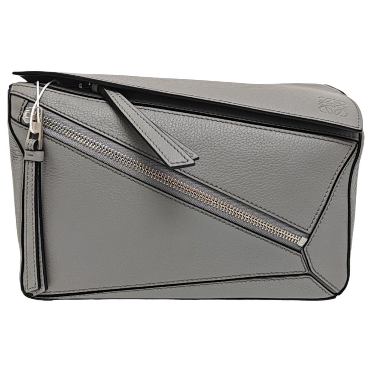 Puzzle leather handbag
