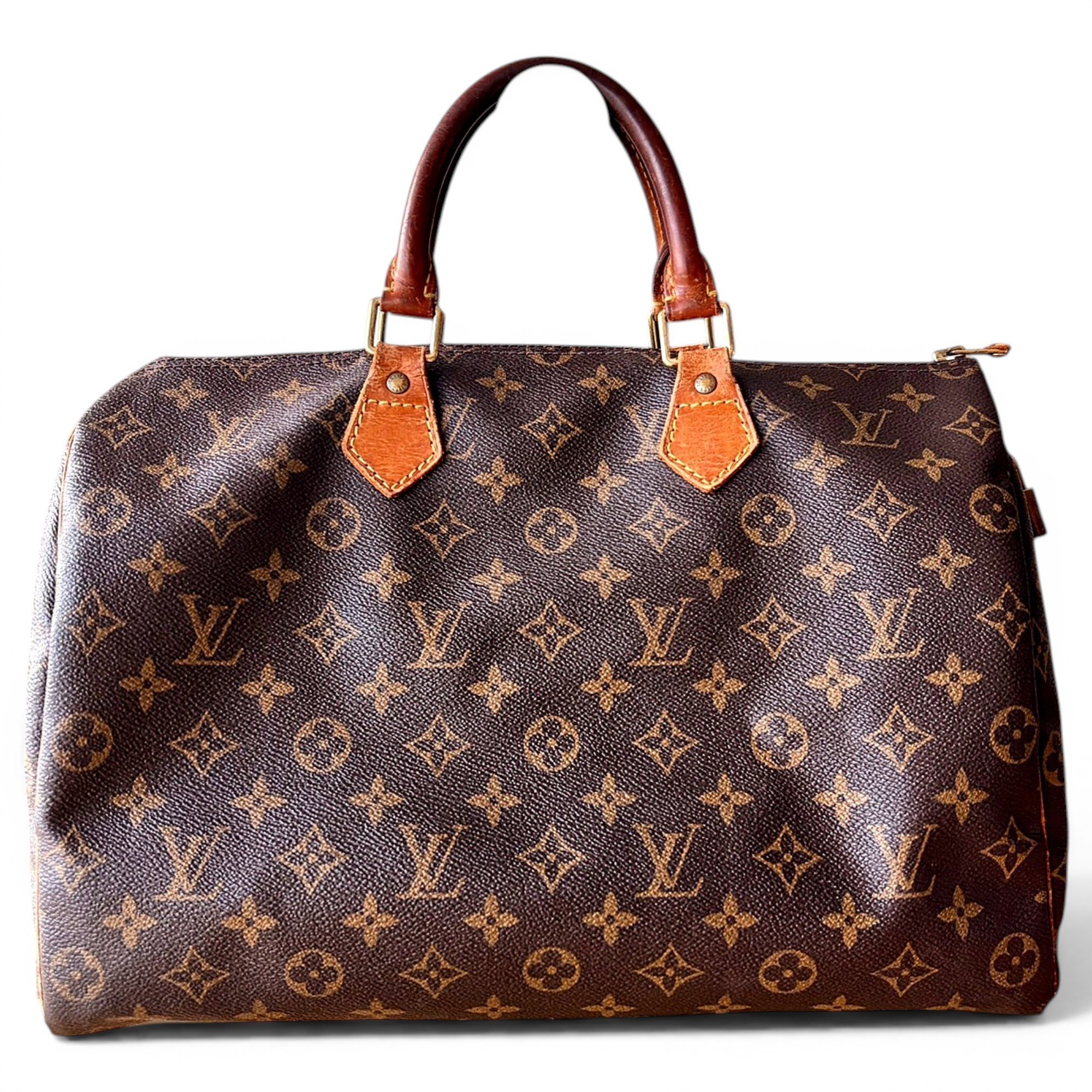 Speedy leather handbag