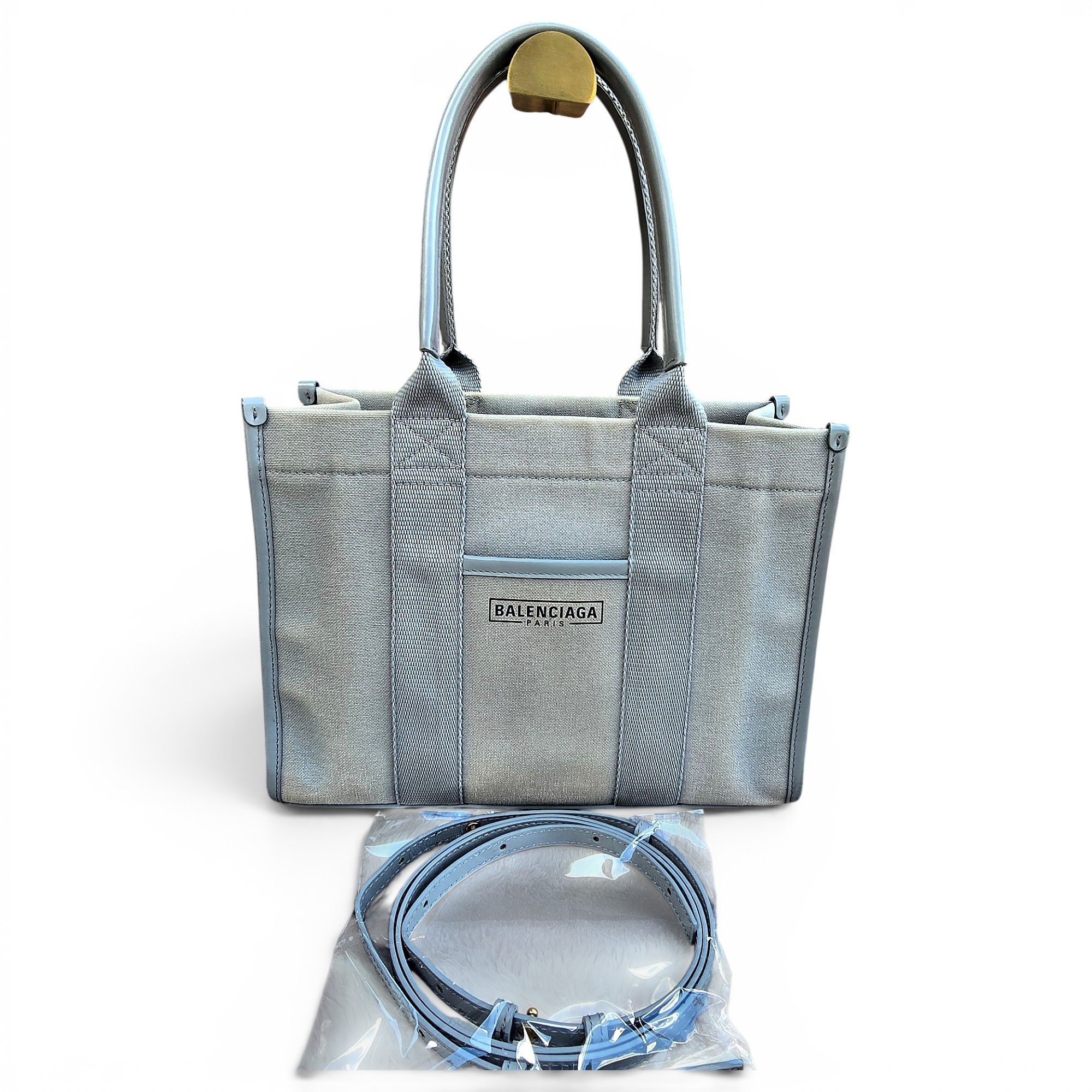 Navy cabas cloth tote