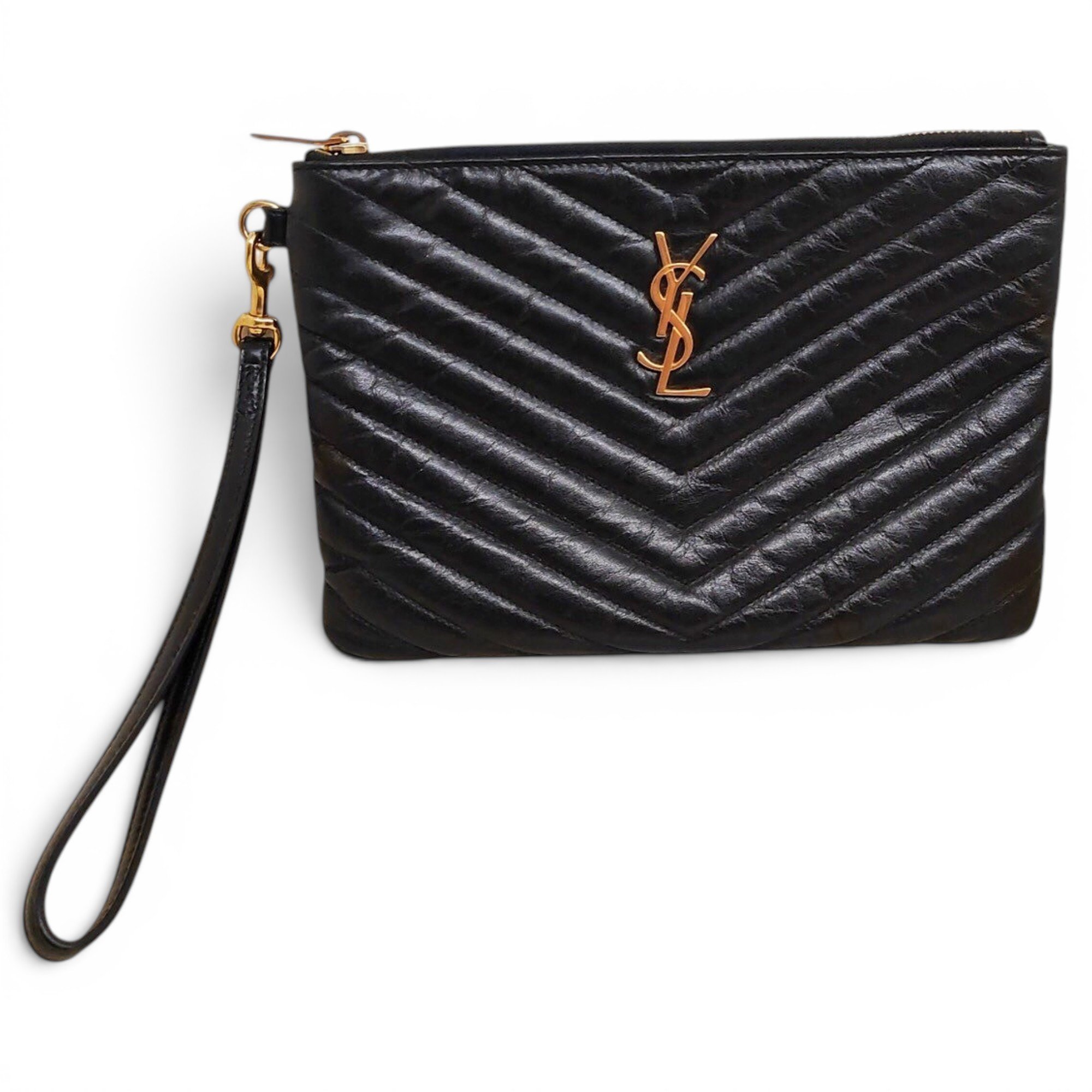 Cassandre leather clutch bag