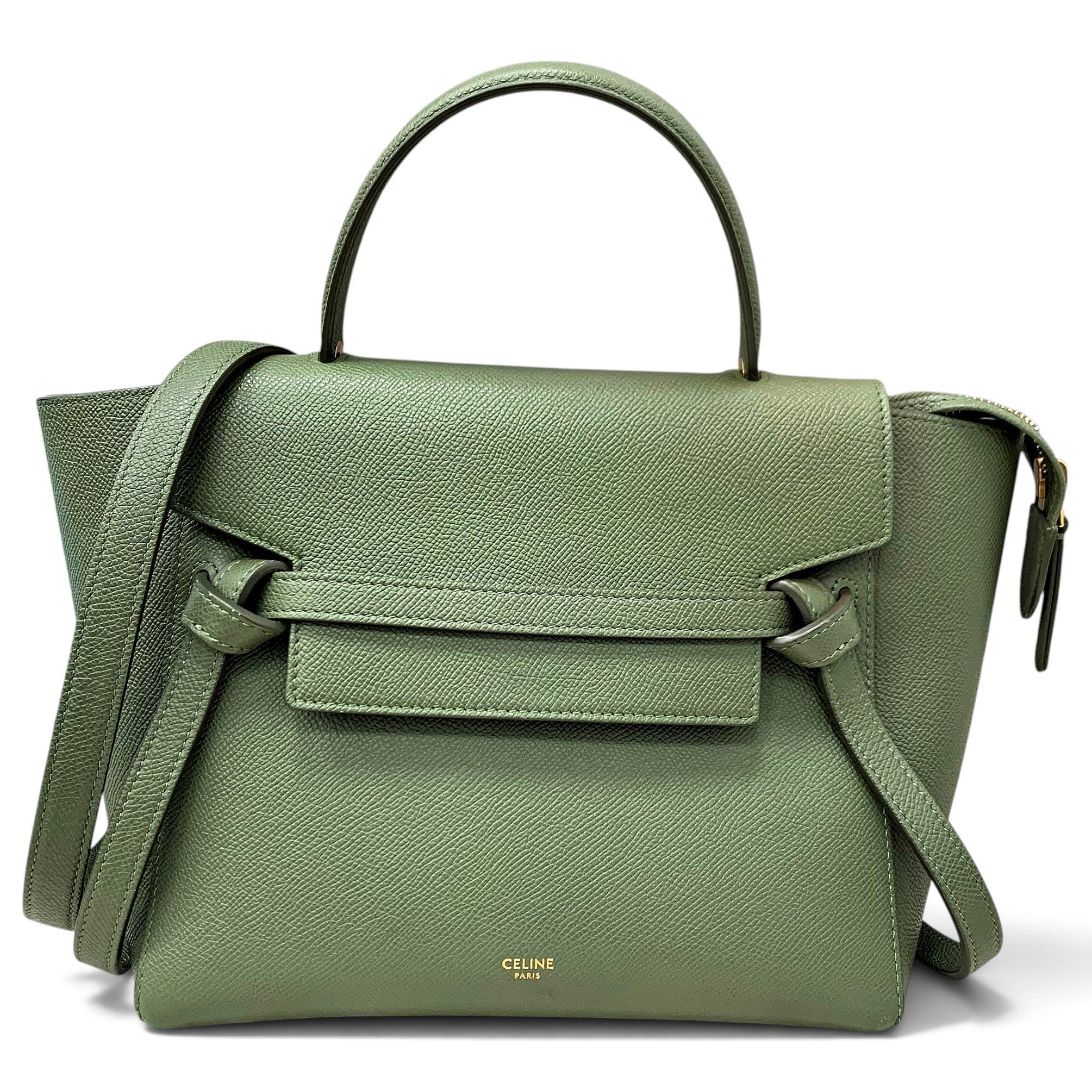 Belt leather handbag