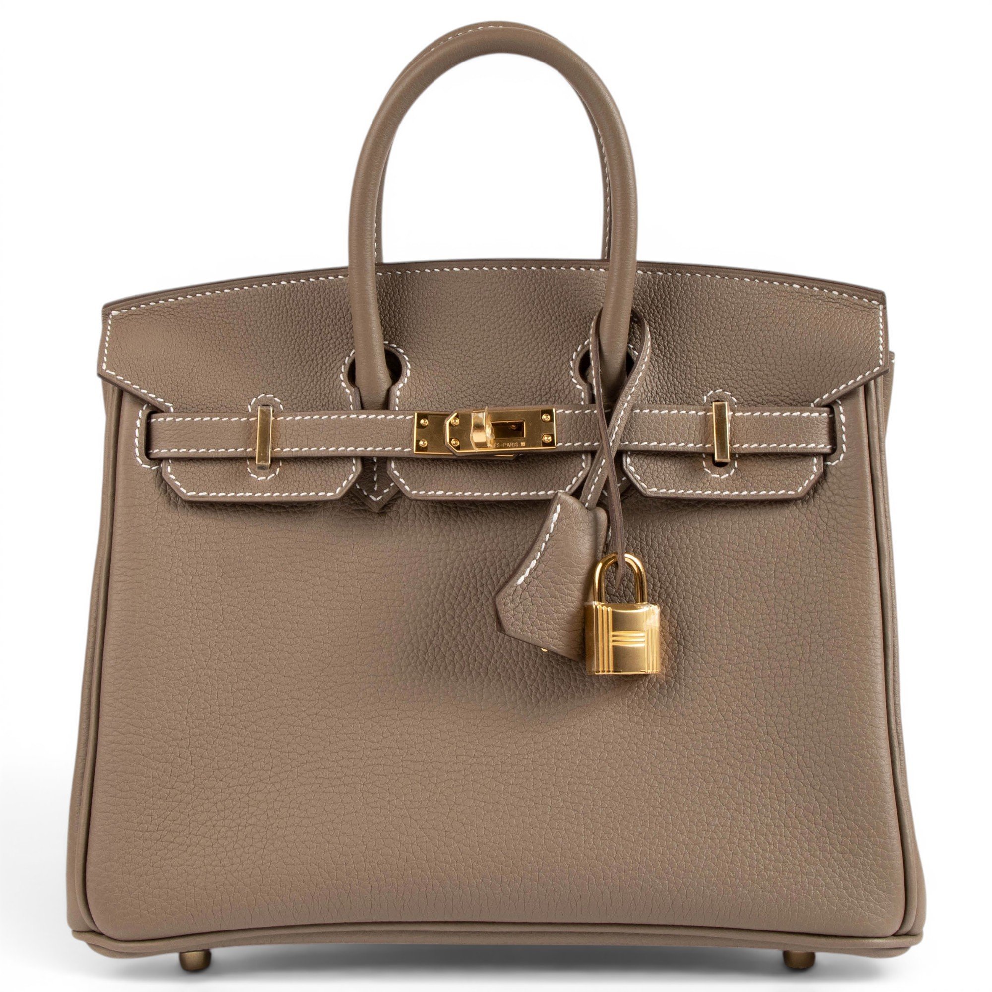 Birkin 25 leather handbag