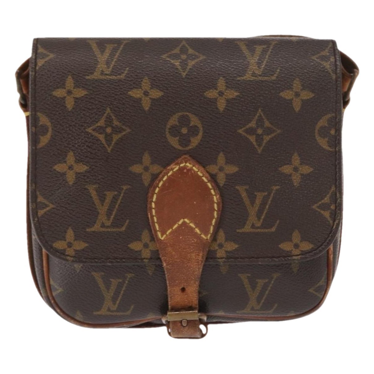 Cartouchière leather handbag