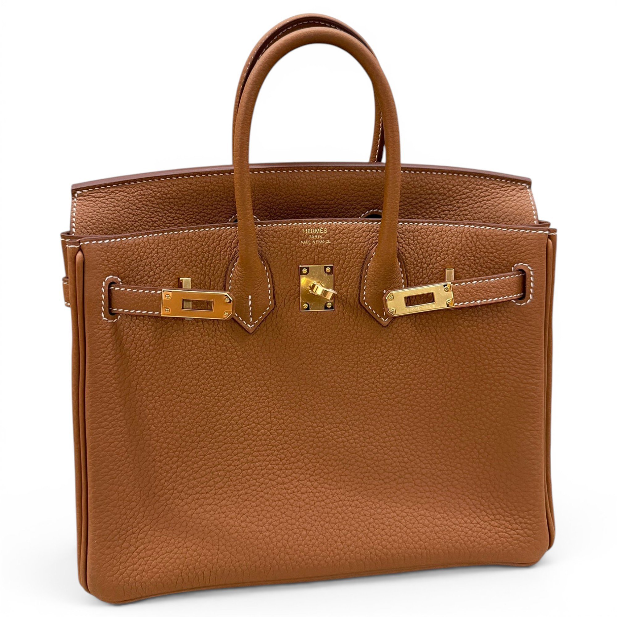 Birkin 25 leather handbag