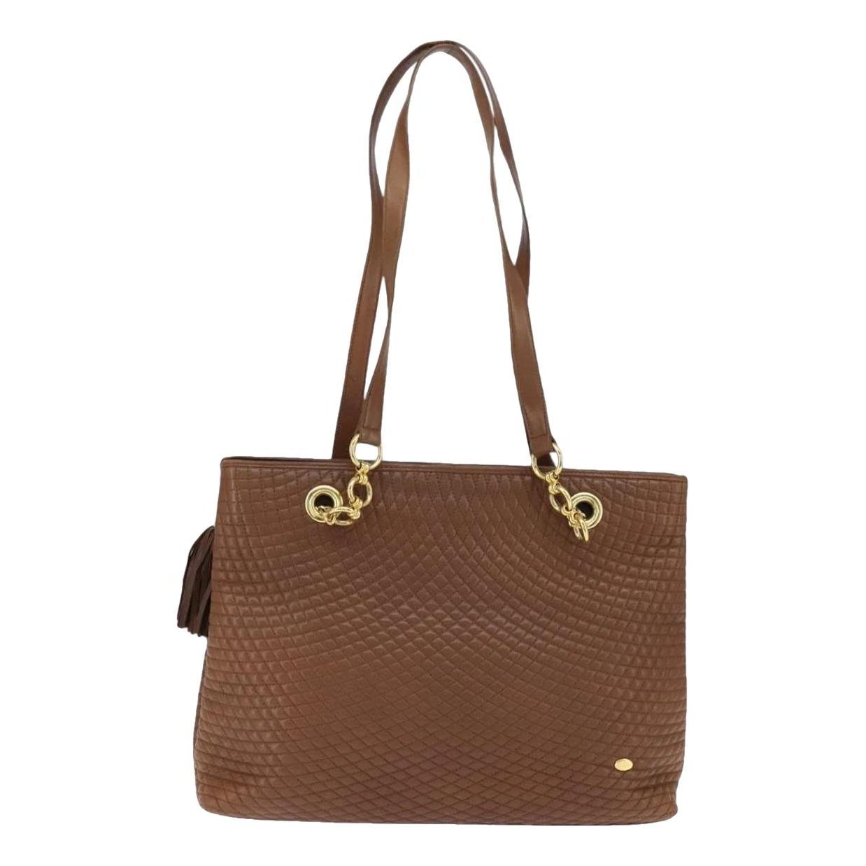 Leather tote
