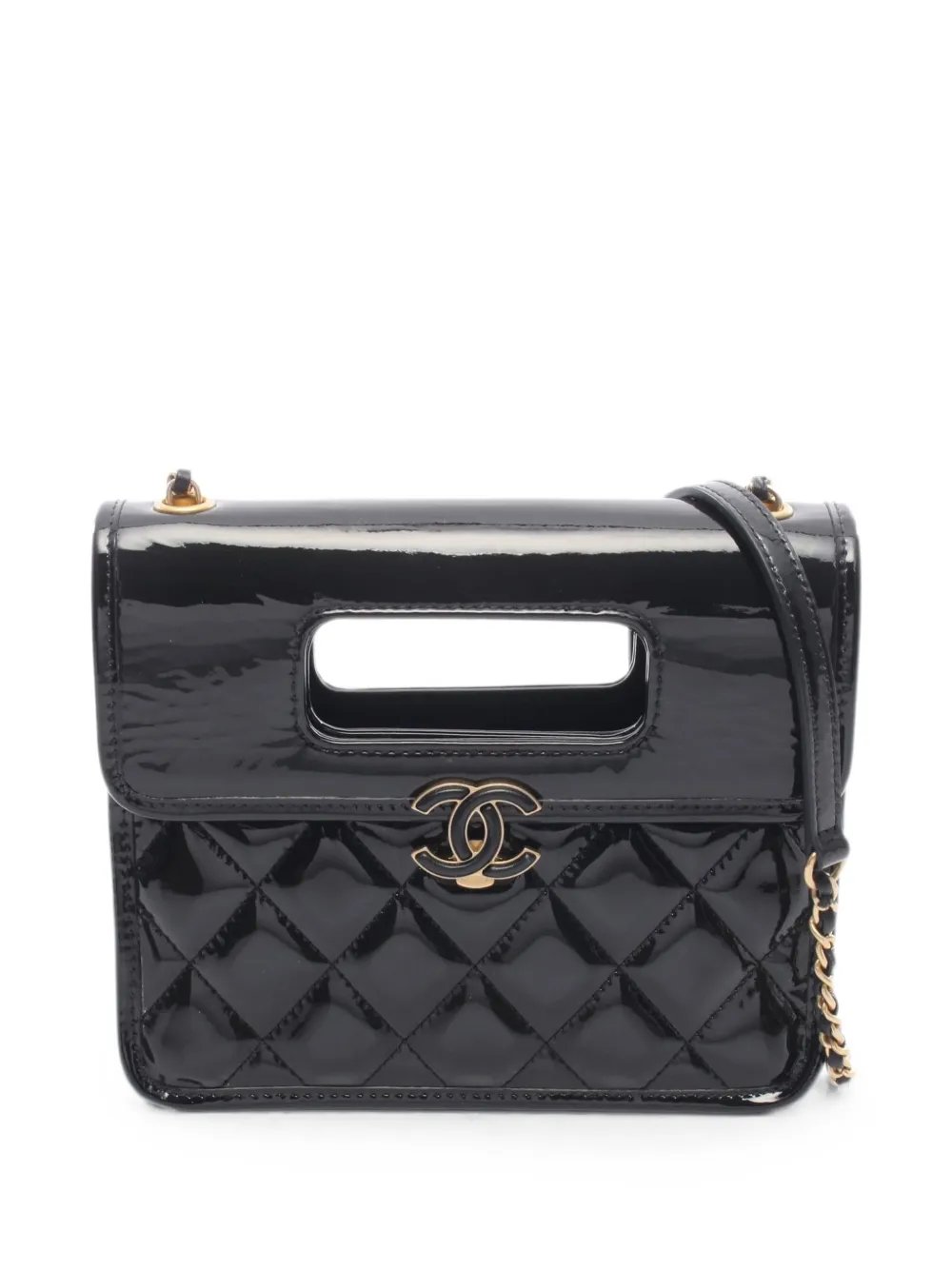 Matelasse mini flap tote bag