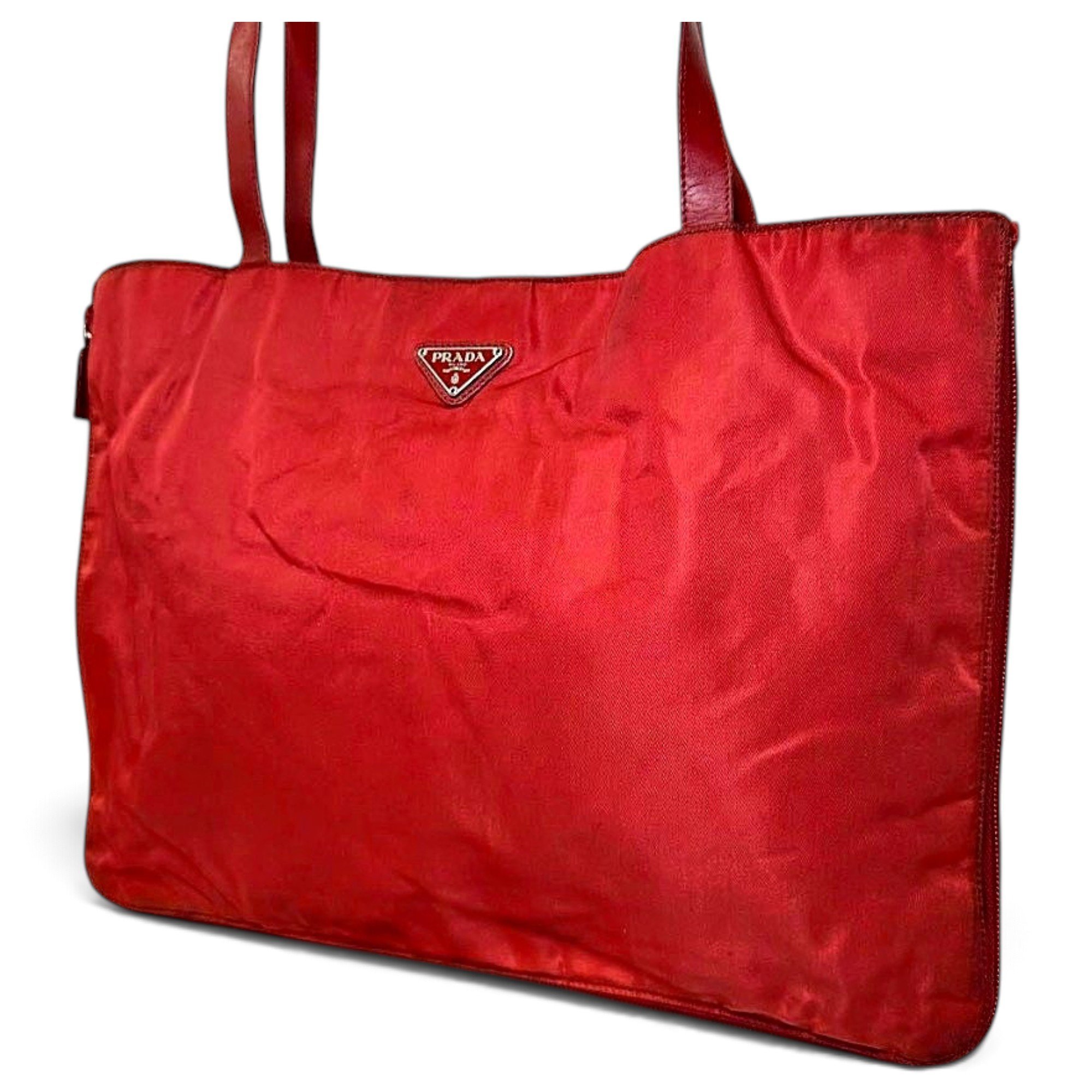 Re-Nylon cloth crossbody bag