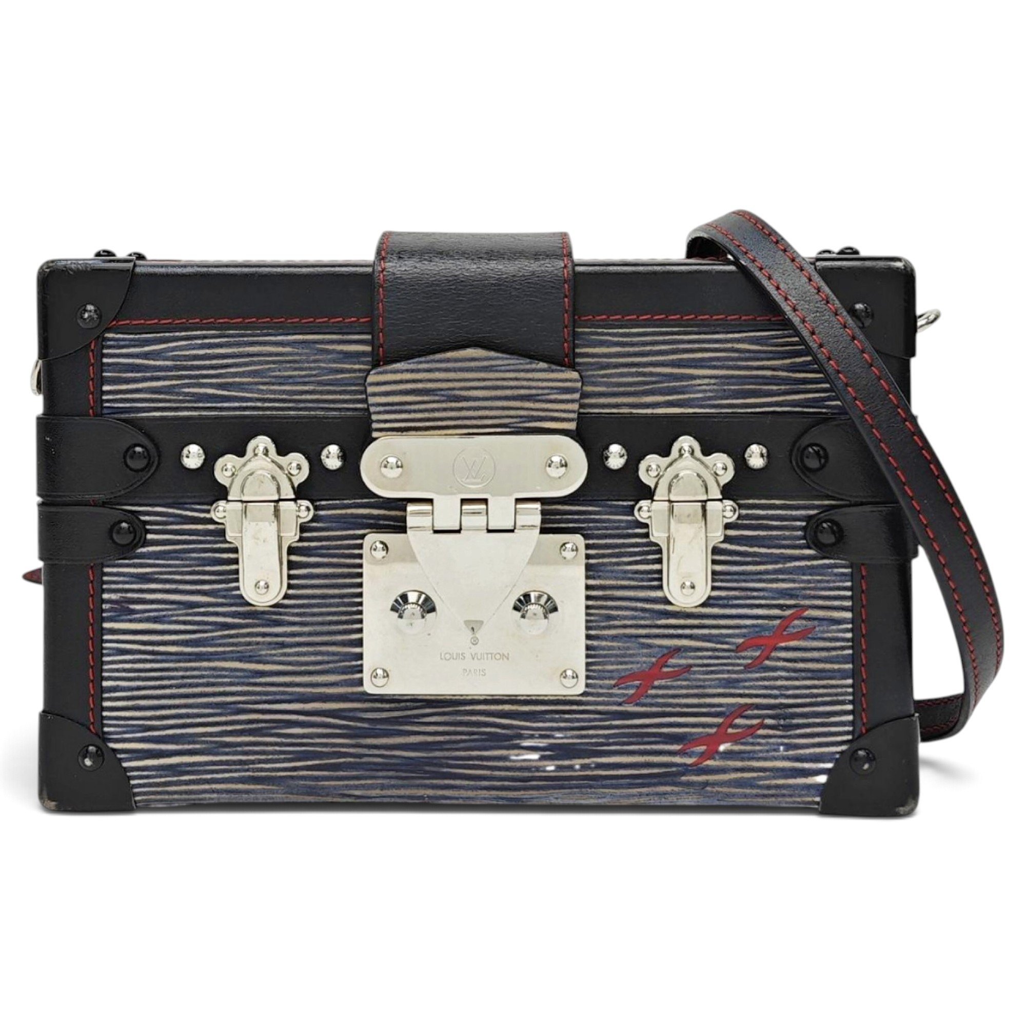 Petite Malle leather crossbody bag