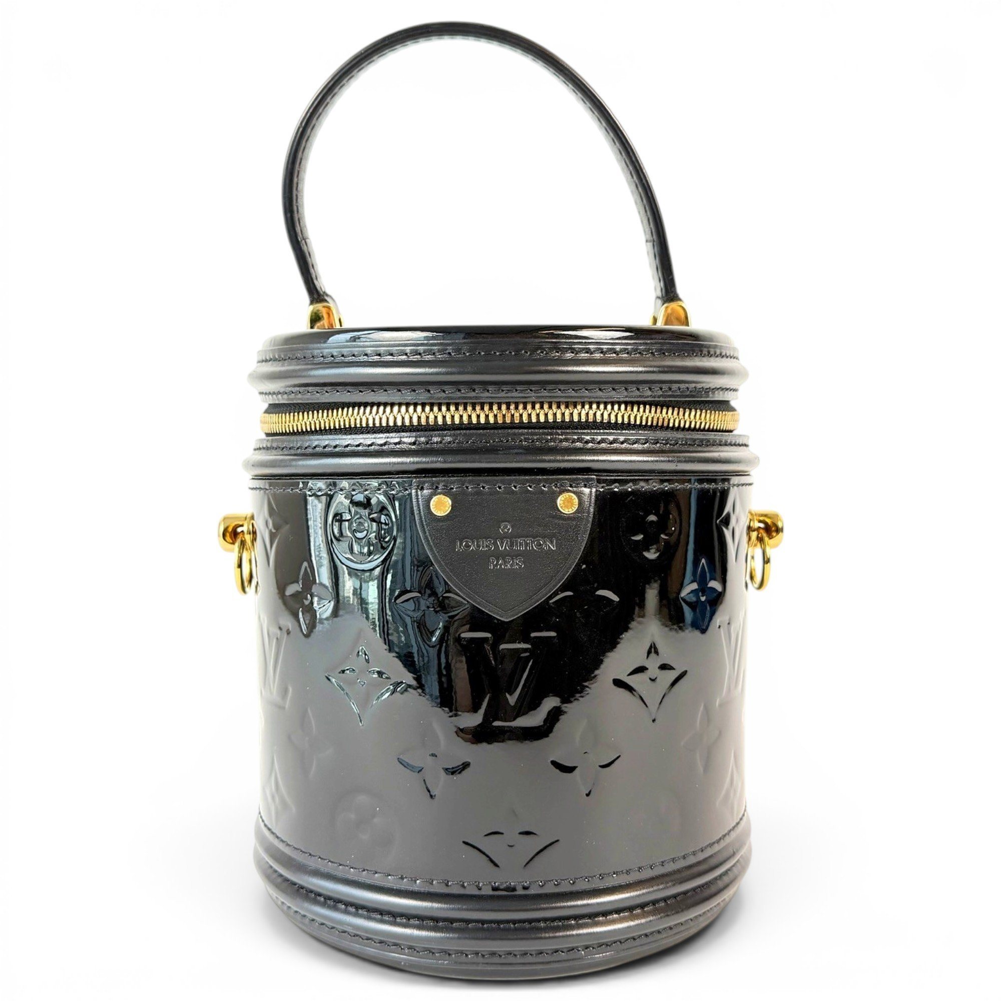 Cannes patent leather handbag