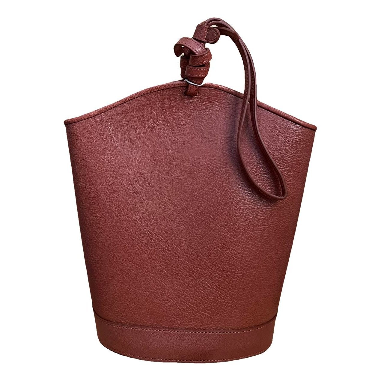 Leather clutch bag