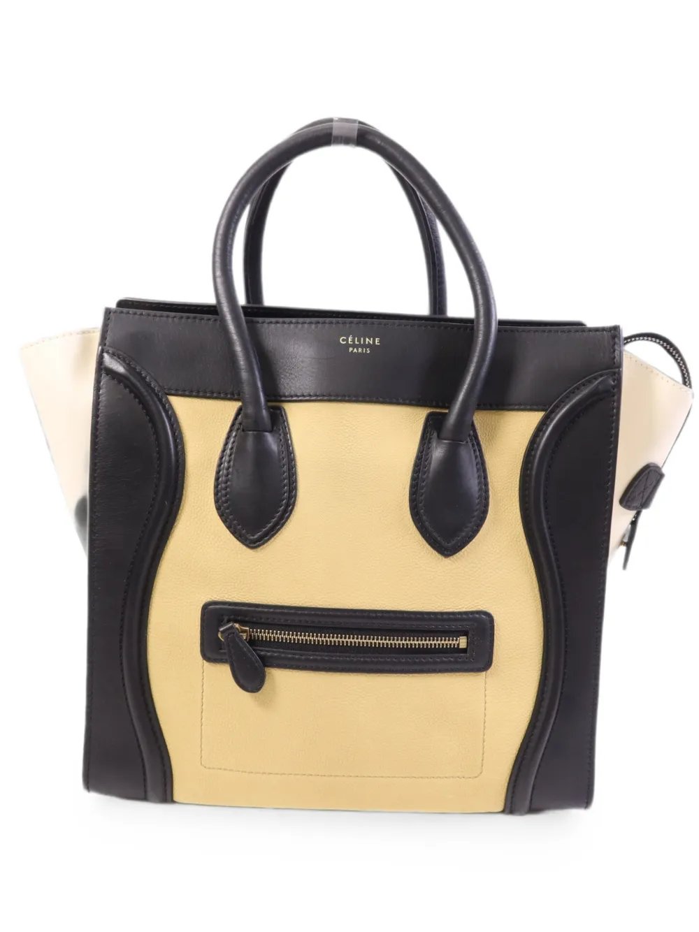 mini Luggage leather tote bag