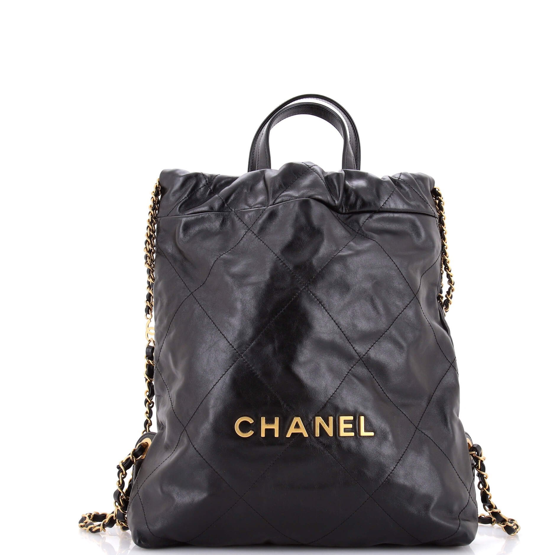 Leather backpack