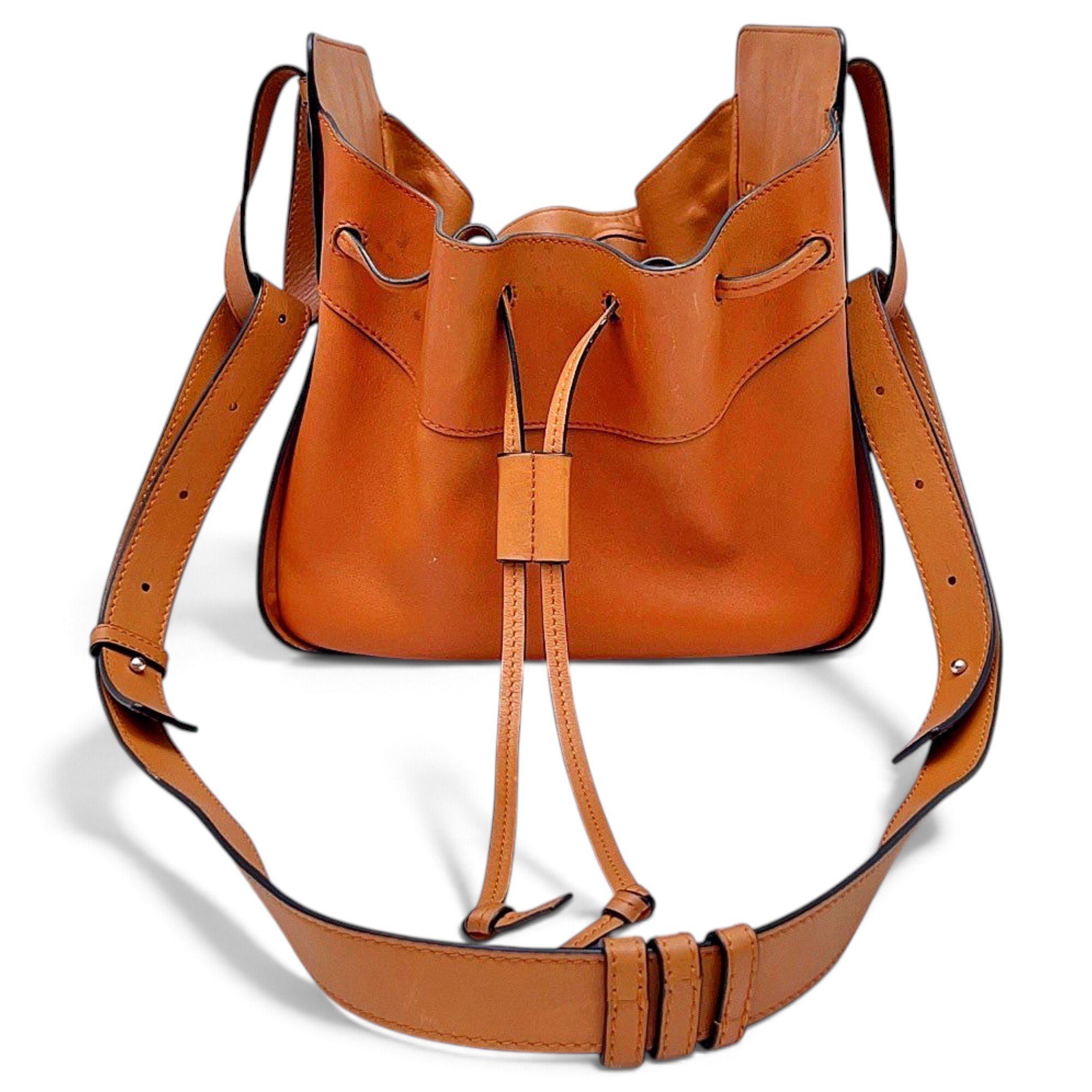 Hammock leather handbag