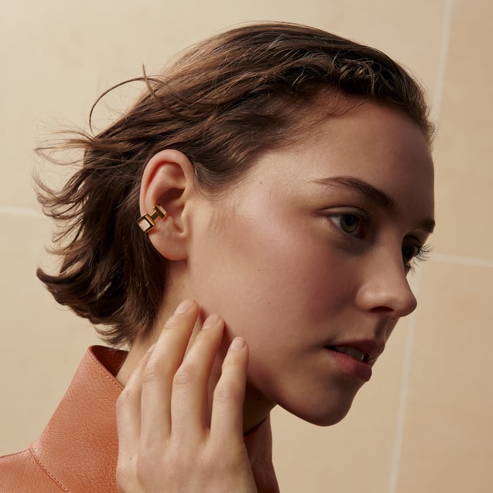 Gold Olympe Ear Cuff, Small Model