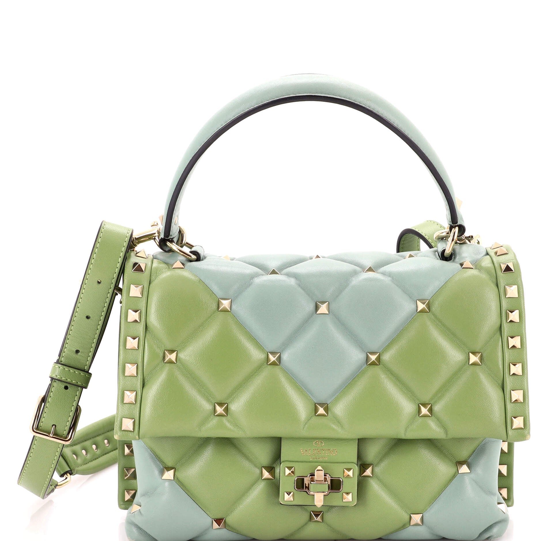 Candystud Top Handle Bag Leather Medium