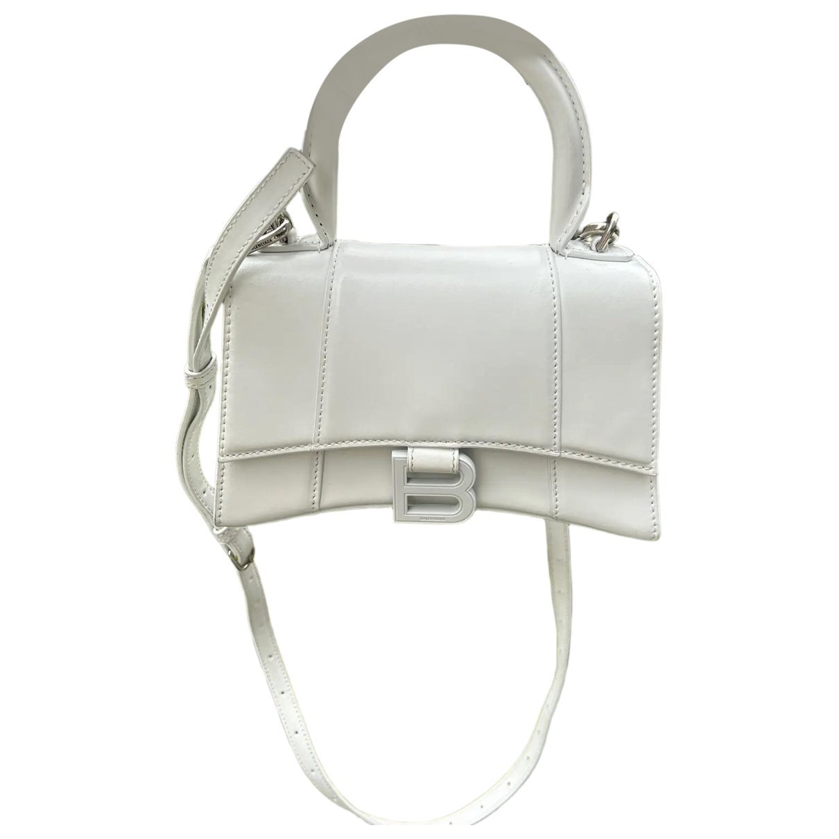 Hourglass leather crossbody bag