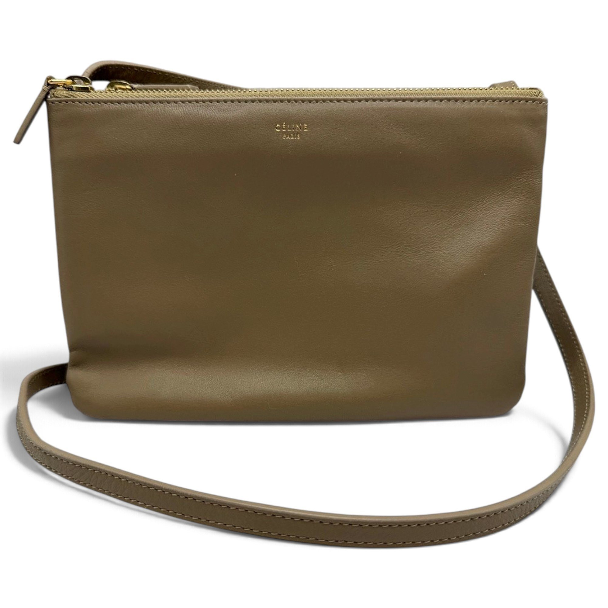 Trio leather crossbody bag