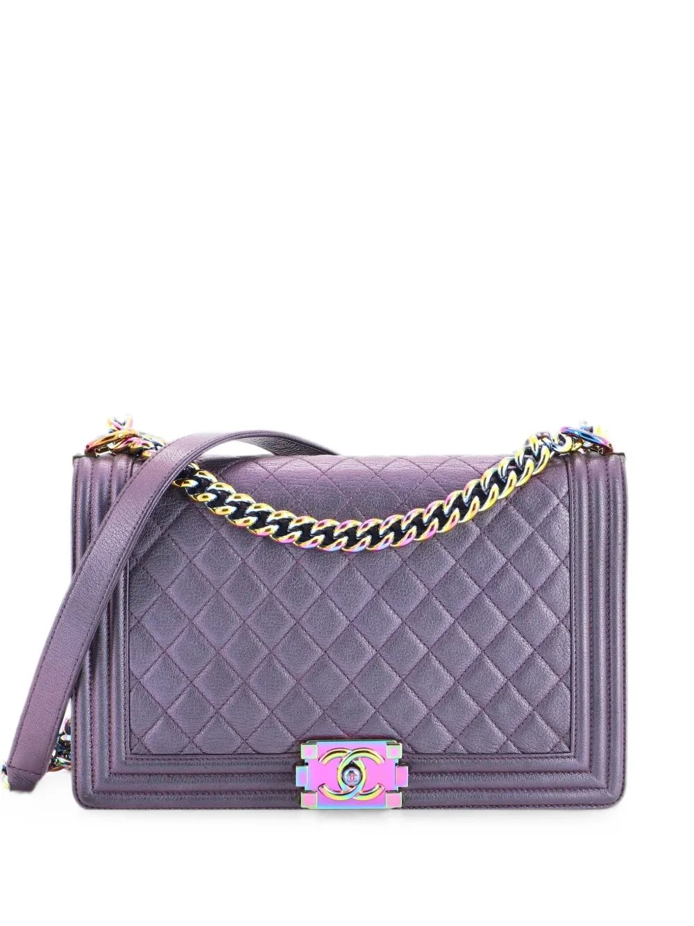 Boy Flap Bag Quilted Iridescent Goatskin New Medium shoulder bag