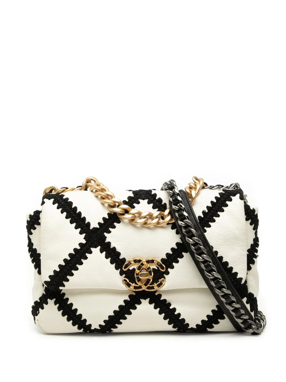 2020 Medium Crochet Calfskin 19 Flap satchel