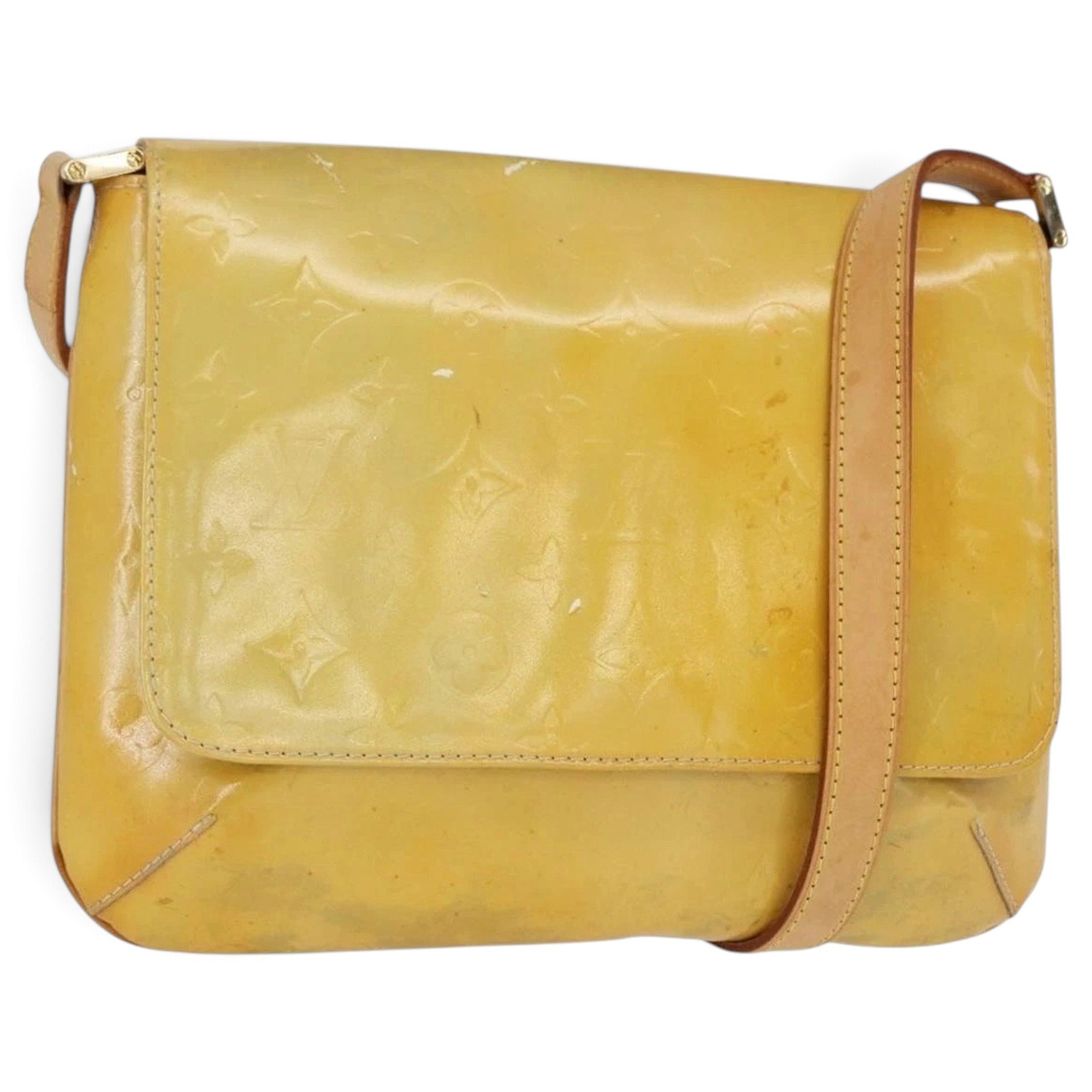Patent leather handbag