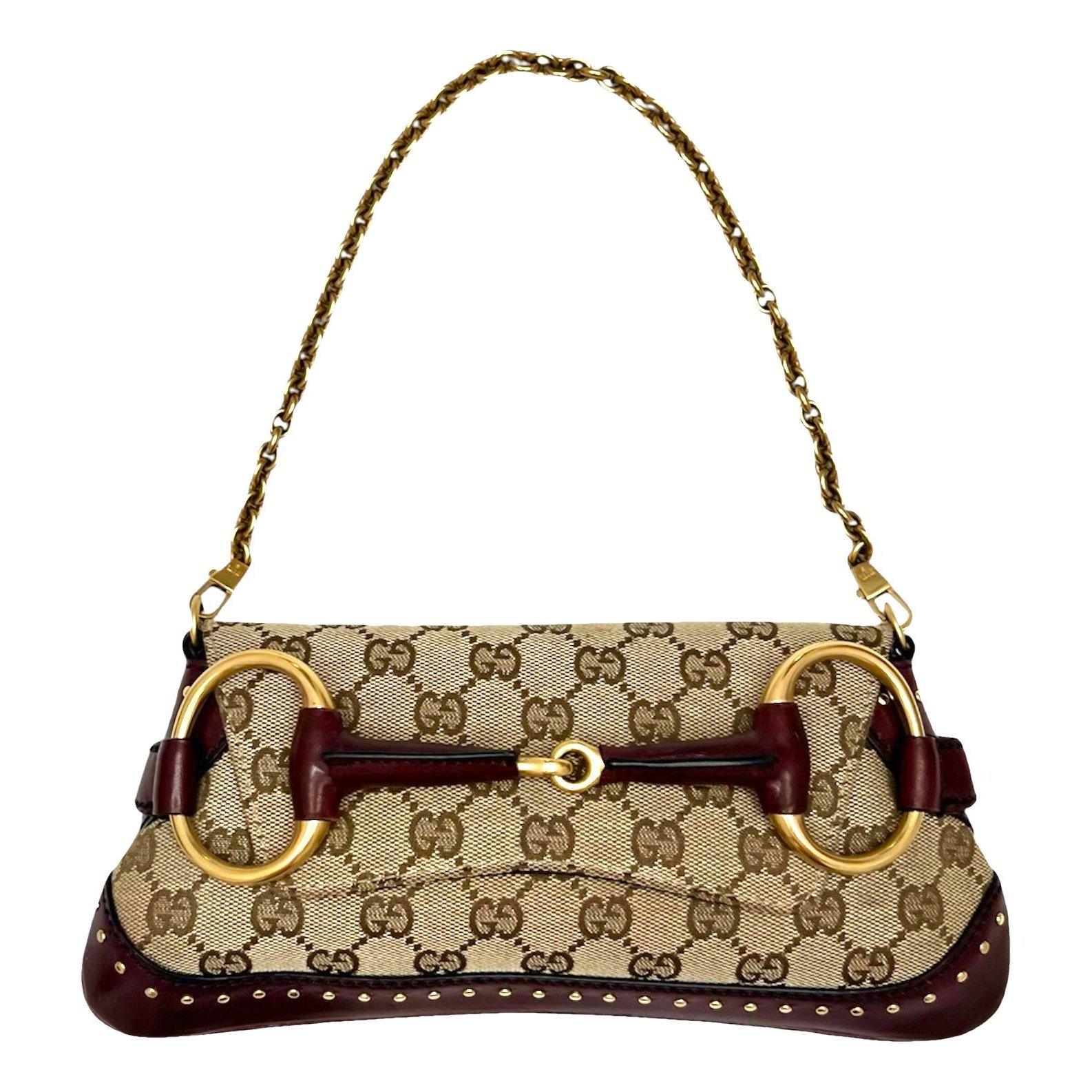 Horsebit Chain cloth handbag