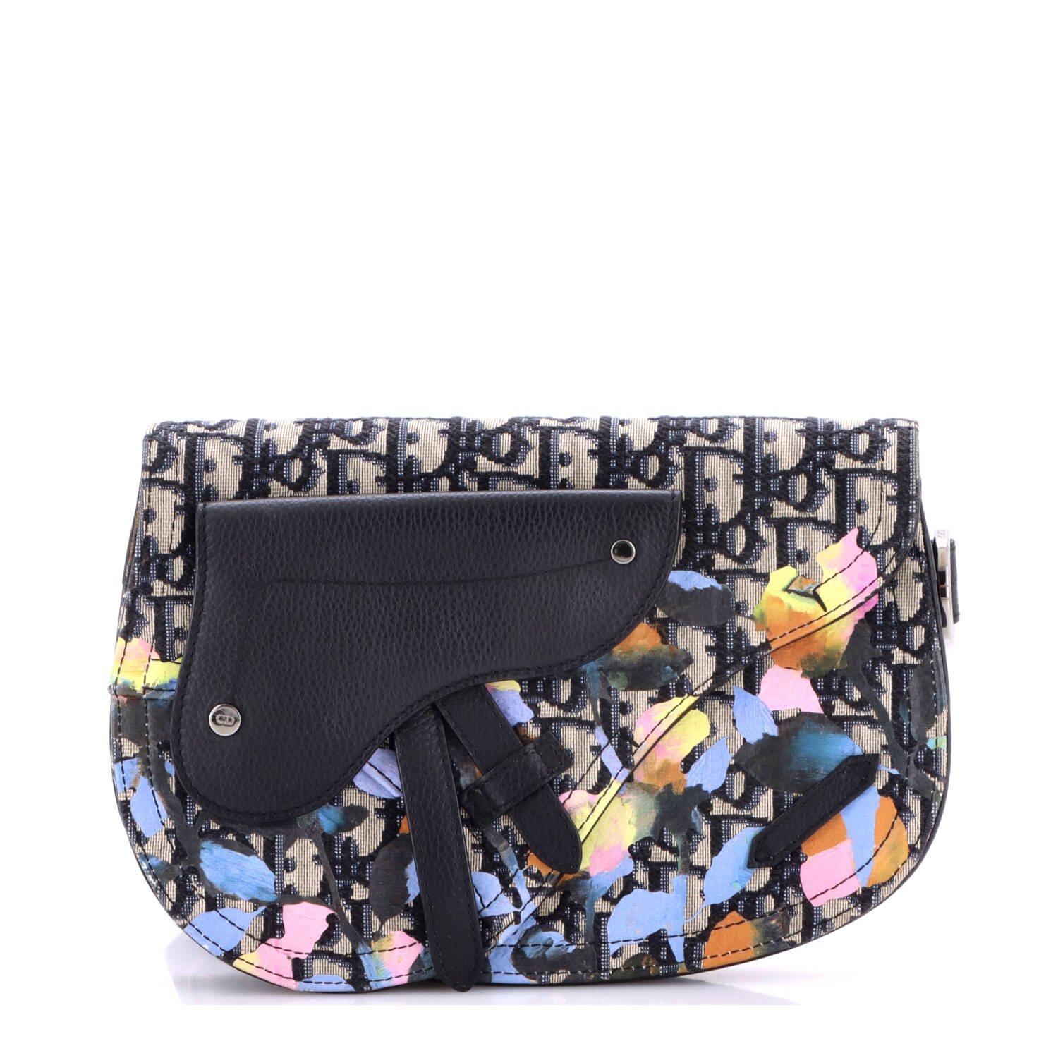 Dior Saddle Messenger Pouch Alex Foxton Floral Oblique Canvas