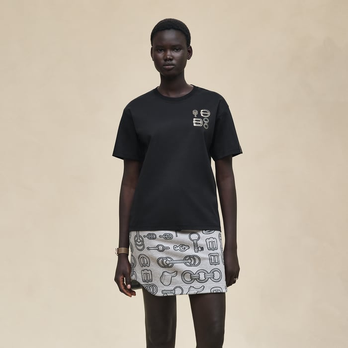 Noir Maxi Printed T-shirt