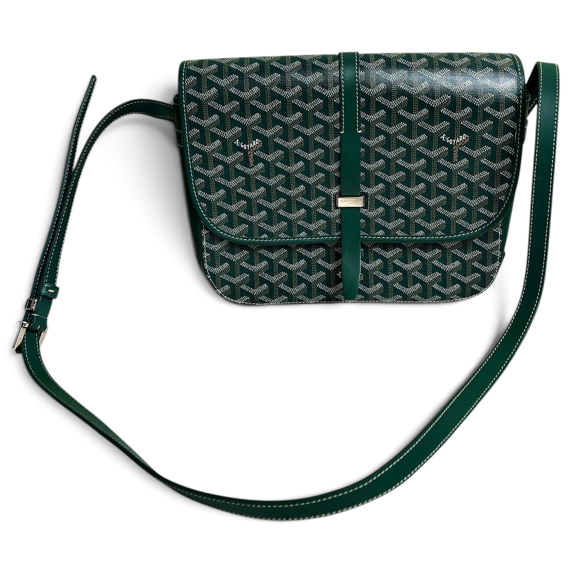 Goyard Belvedère cloth crossbody bag