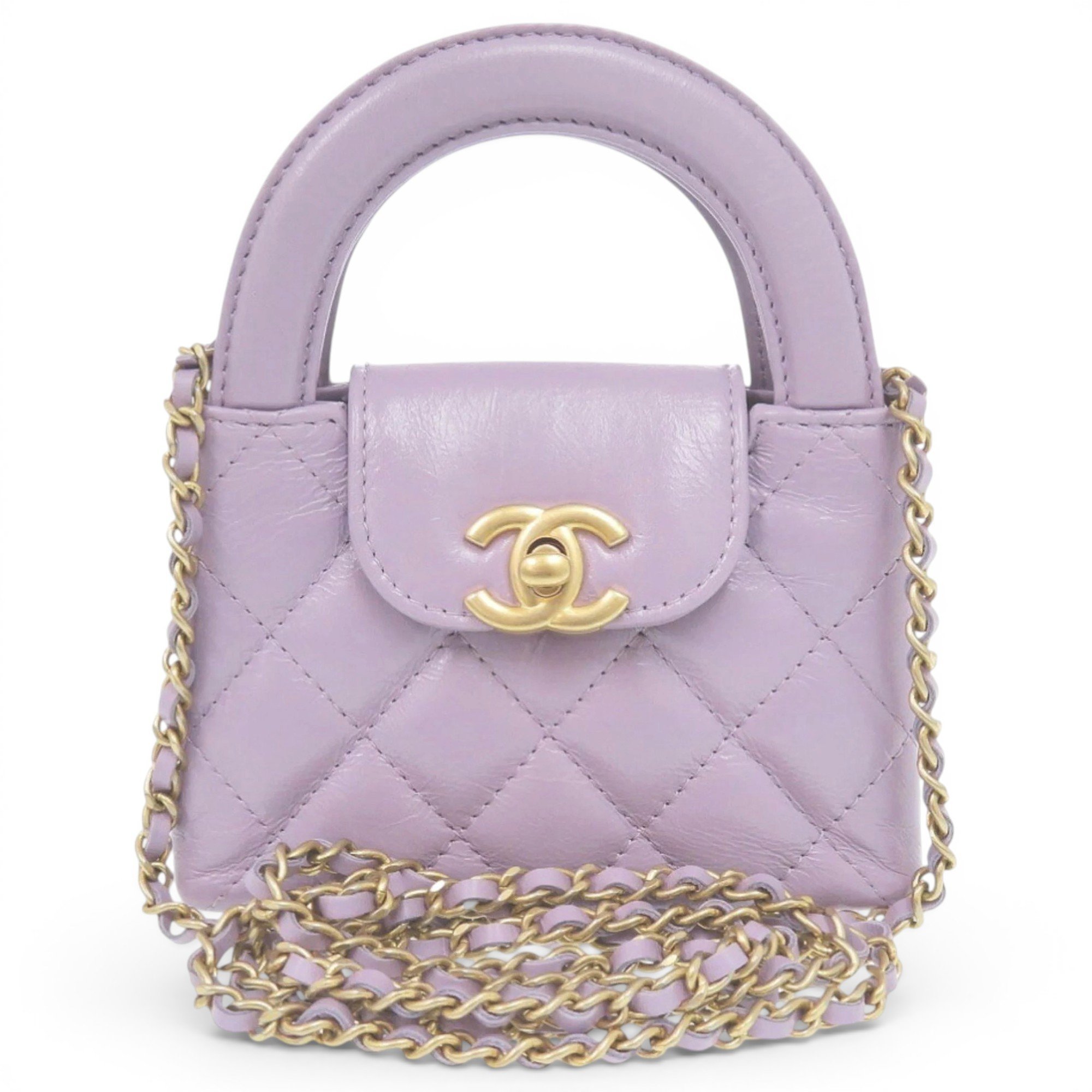 Mini Shopping leather handbag