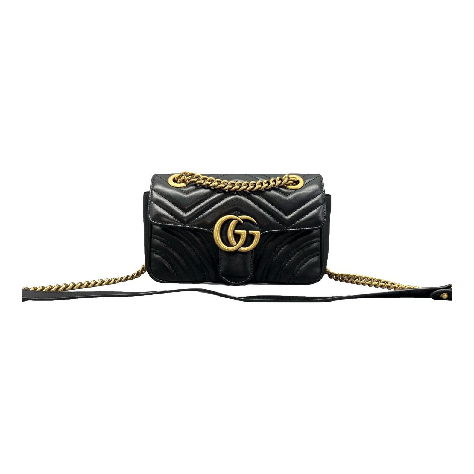 GG Marmont Flap leather crossbody bag