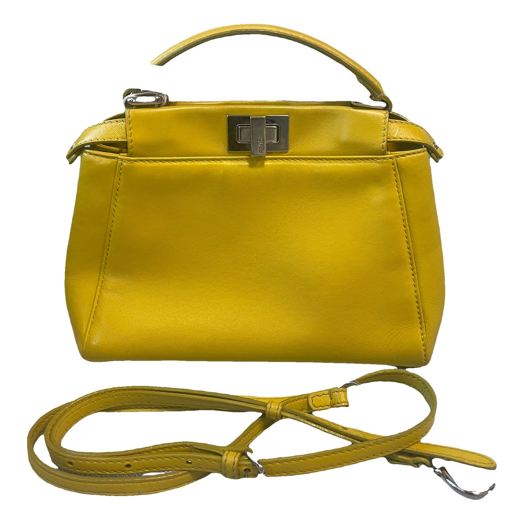 Peekaboo leather handbag