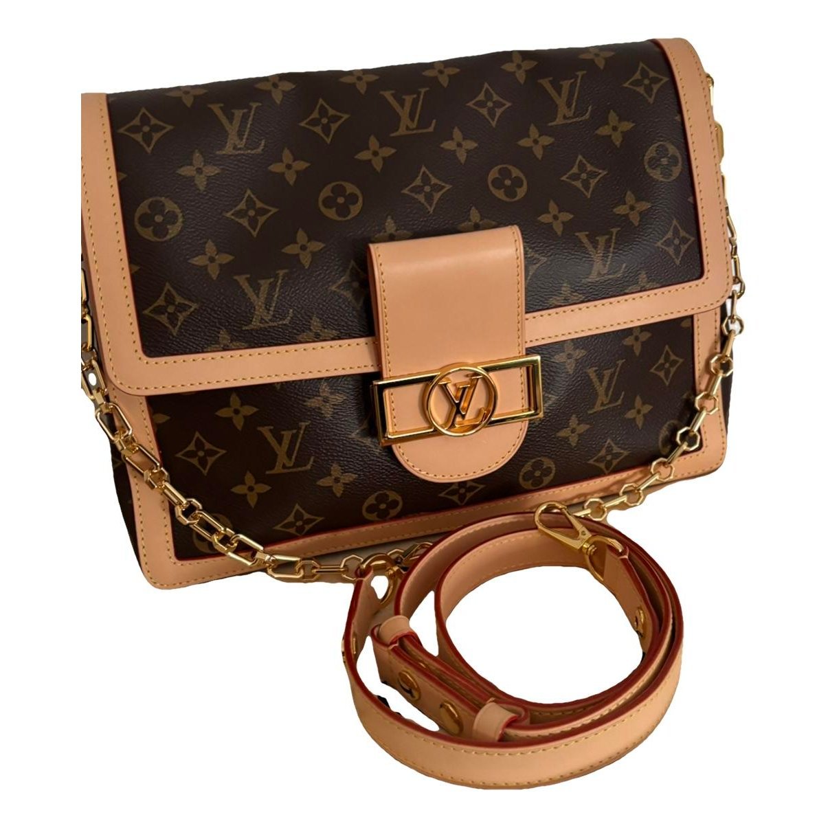 Dauphine leather handbag
