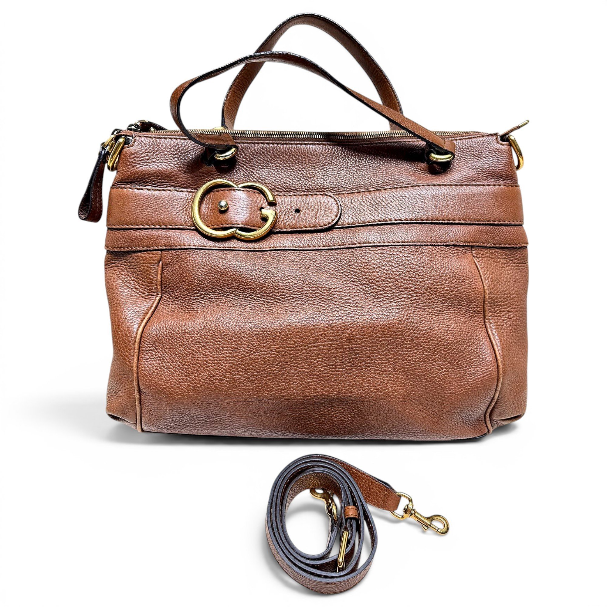 Ride leather handbag