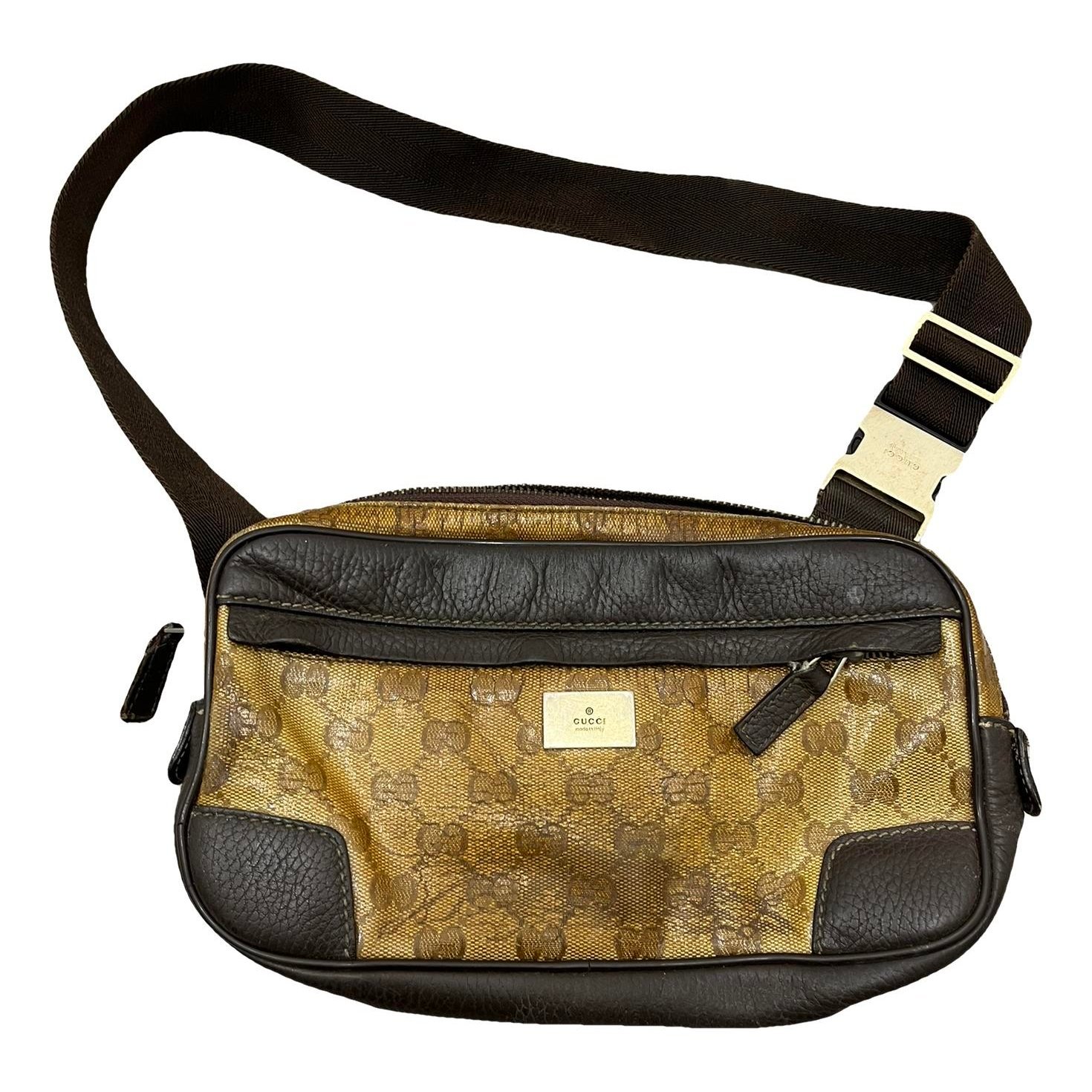 Ophidia patent leather crossbody bag